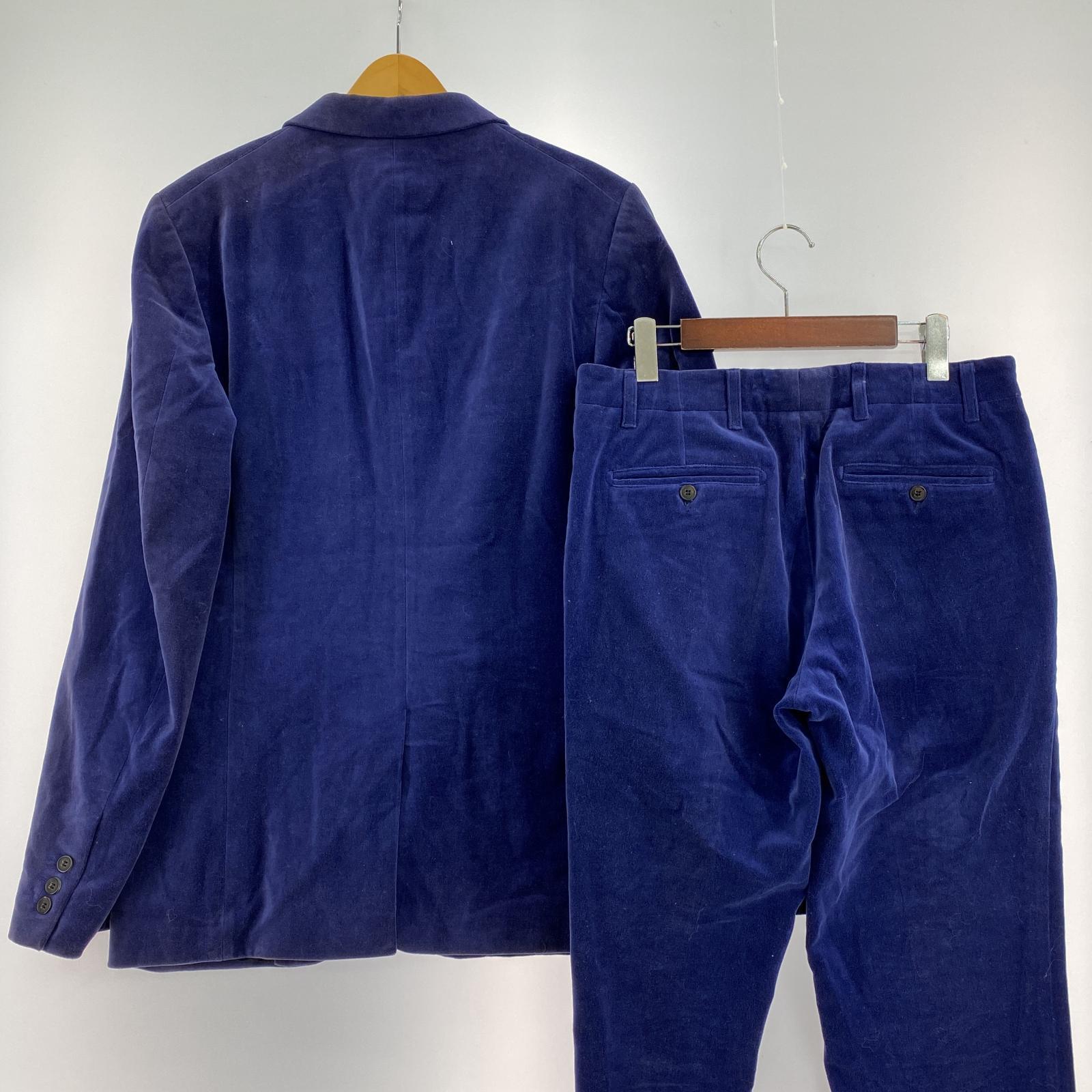 その他アウター DRIES VAN NOTEN ライカ期 ベルベットセットアップ 48 ブルーパープル