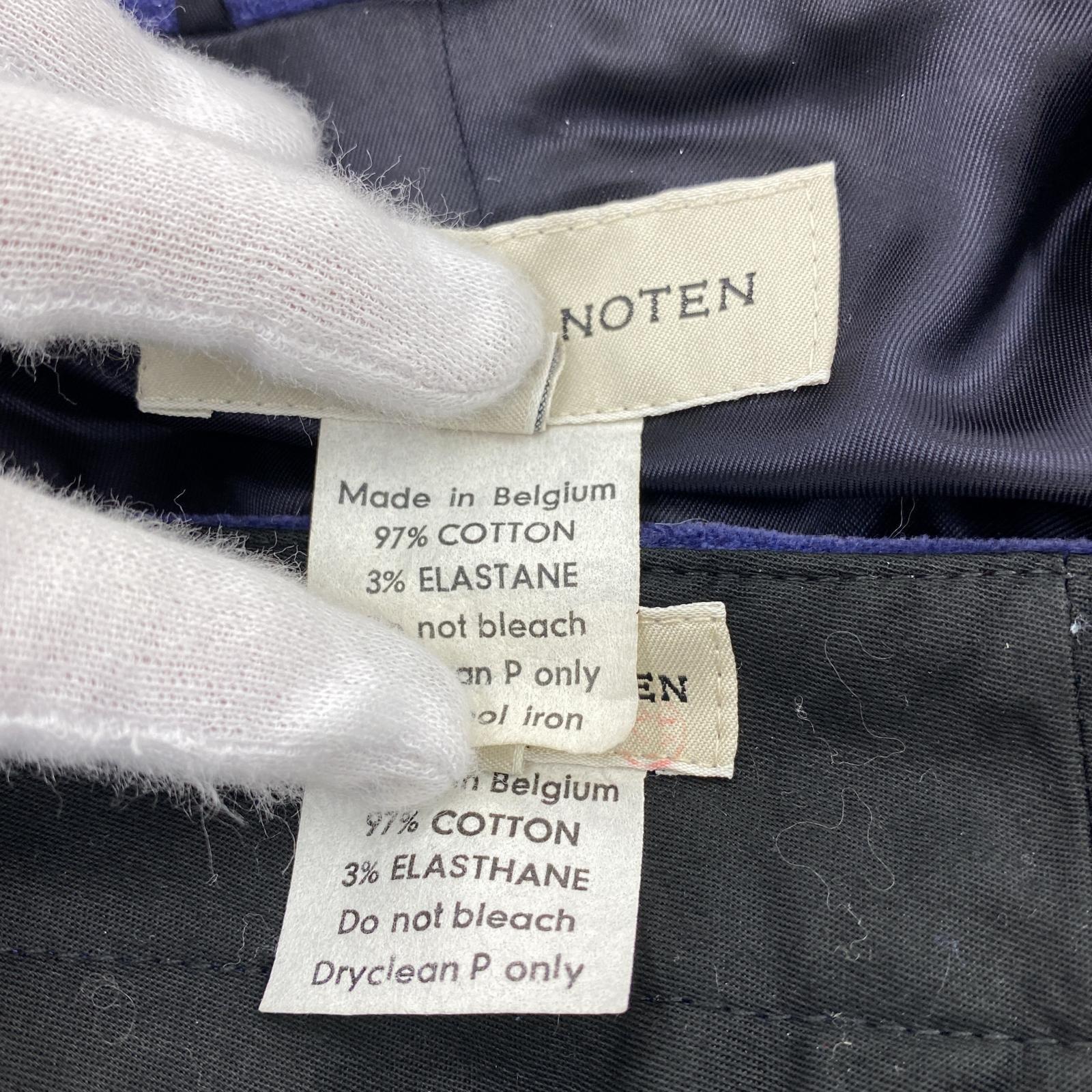 その他アウター DRIES VAN NOTEN ライカ期 ベルベットセットアップ 48 ブルーパープル