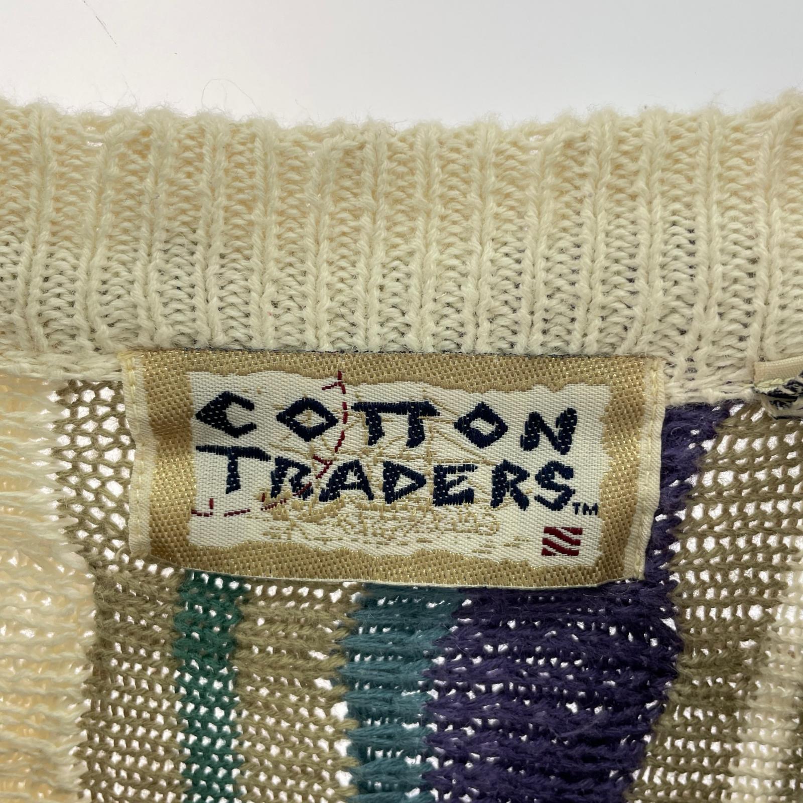 その他トップス cotton traders ニット 3Dニット L マルチカラー