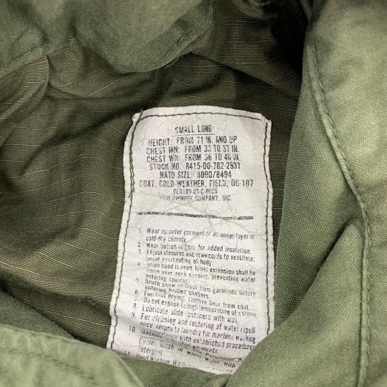 その他アウター US.ARMY 80s M-65 ミリタリージャケット S/L グリーン