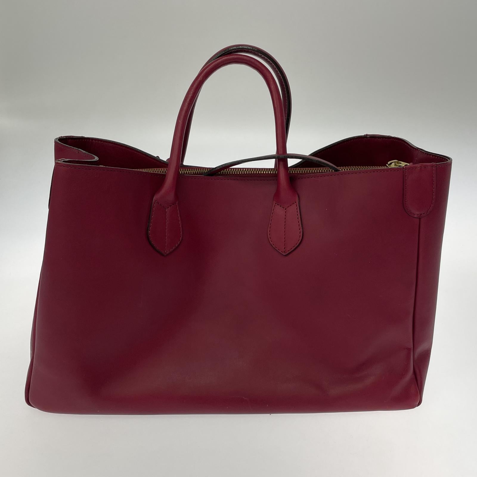 その他バッグ ADMJ Accessoires De Mademoiselle レザー ミニバッグ付ハンドバッグ 赤