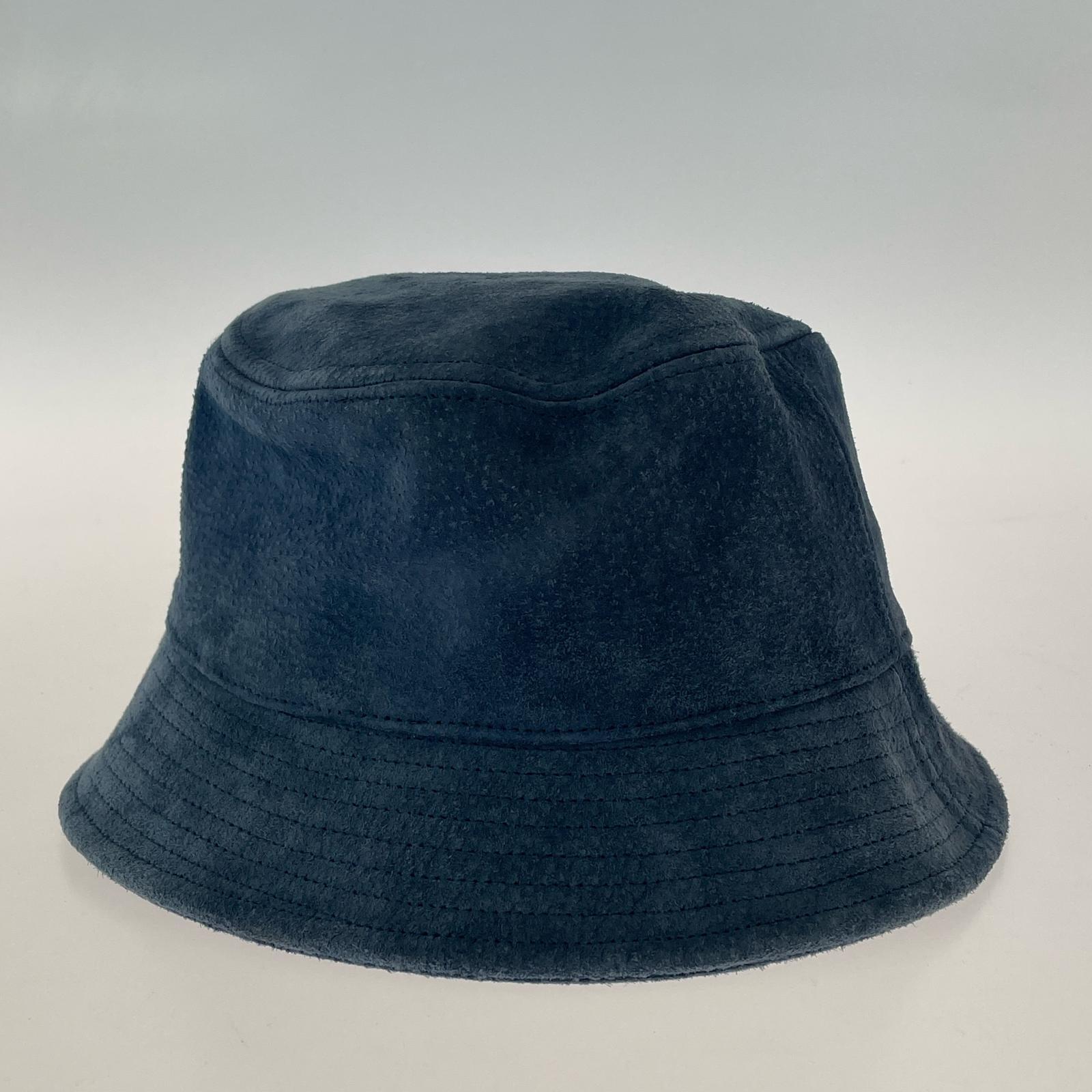 その他帽子 Keboz PIGSKIN BUCKET HAT ネイビー