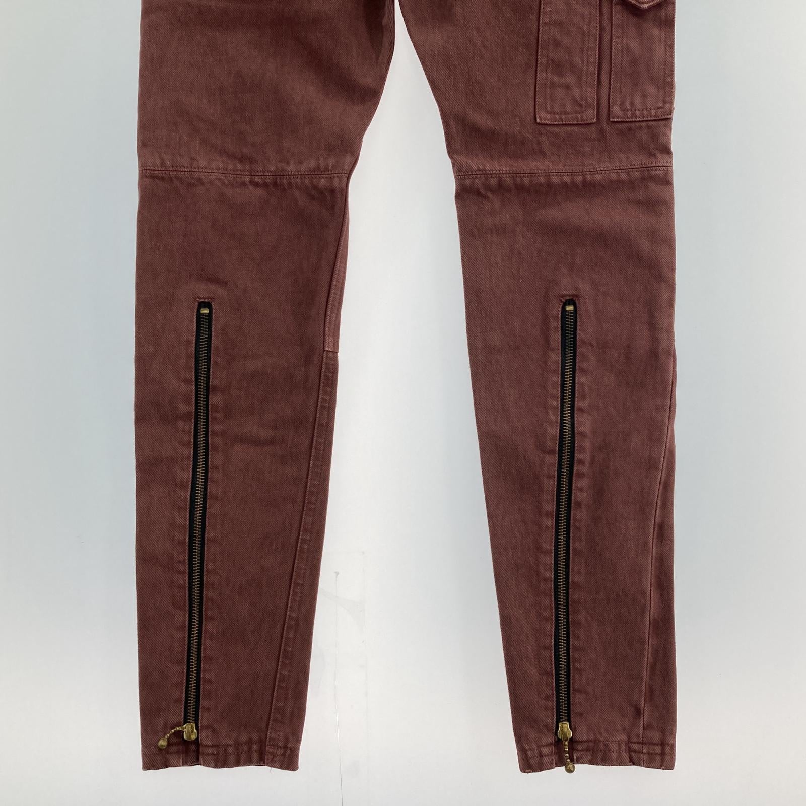 その他ボトムス BLACKMEANS ボンテージデニムパンツ 1 レッド レッド