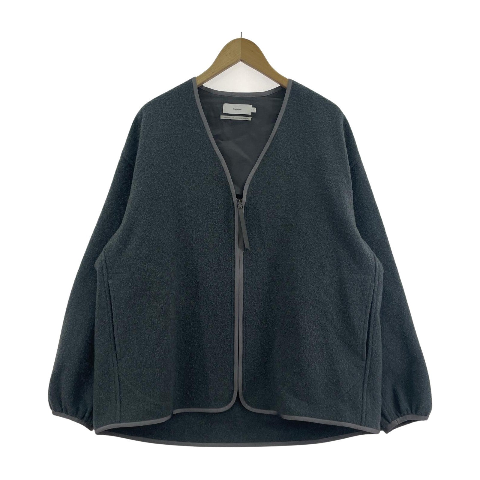 その他アウター graphpaper 24AW Tri-Spin Loop Cardigan (1) グレー