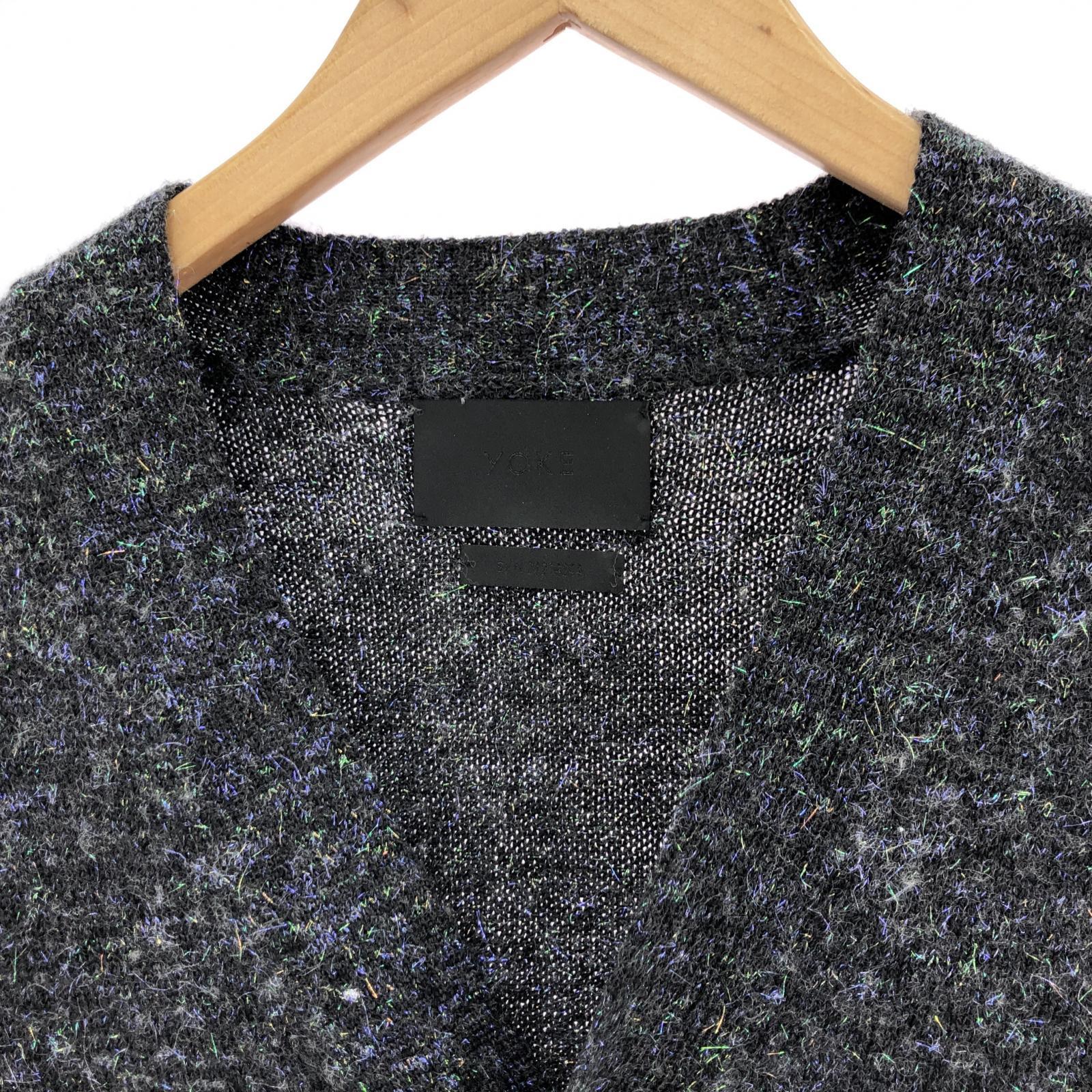 その他アウター YOKE 24AW PEARL GLITTER BLEND WOOL CARDIGAN (2) 2 ブラック