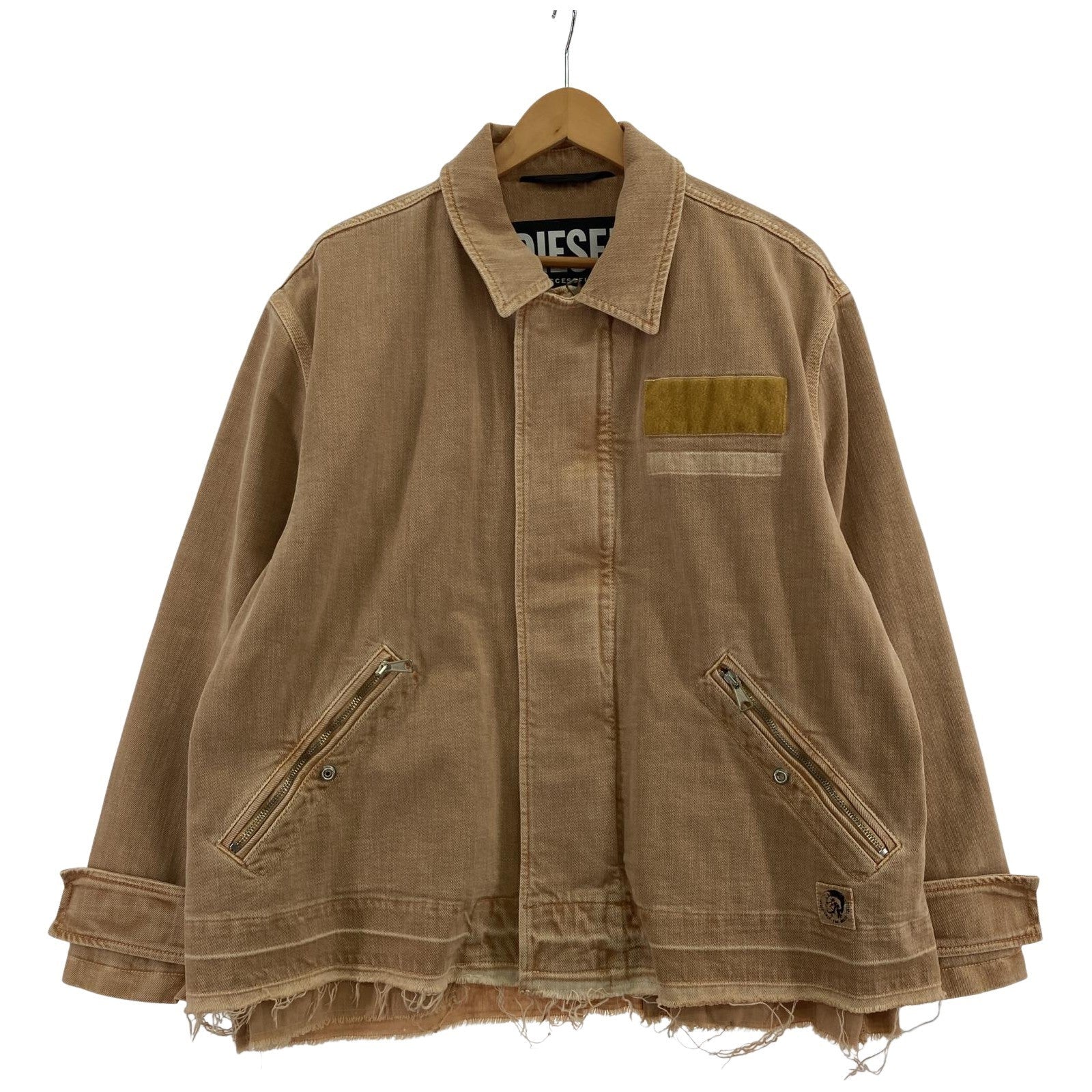 その他アウター DIESEL J-GEORG カットオフデニムジャケット S ベージュ