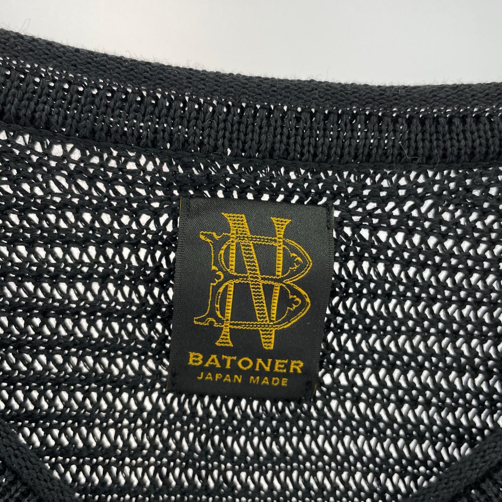 その他トップス BATONER SUMMER KNIT T-SHIRT 1 1 ブラック