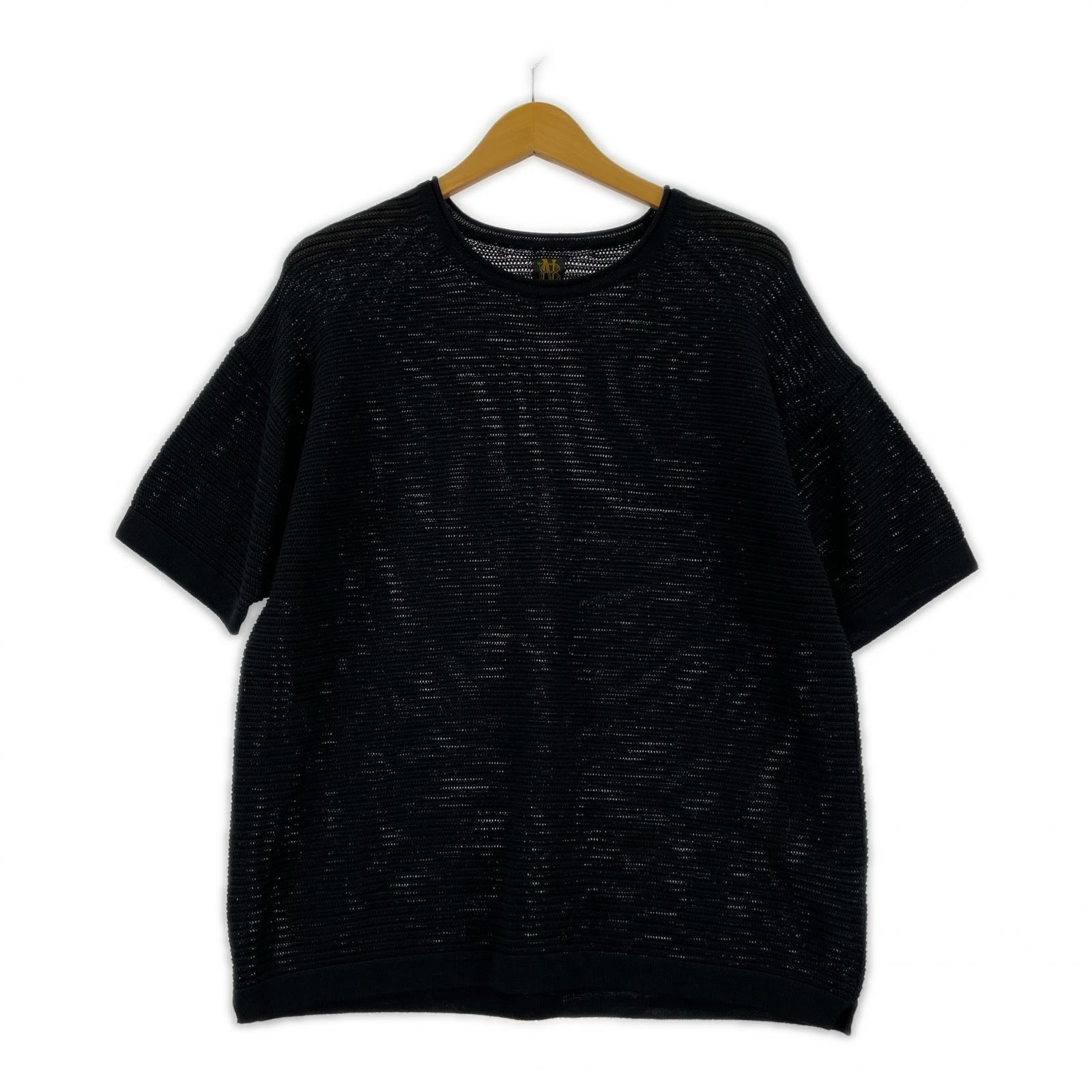 その他トップス BATONER SUMMER KNIT T-SHIRT 1 1 ブラック