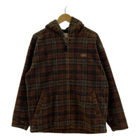 その他アウター WOOLRICH 90s 総柄ボアジップジャケット 茶 (S) S ブラウン