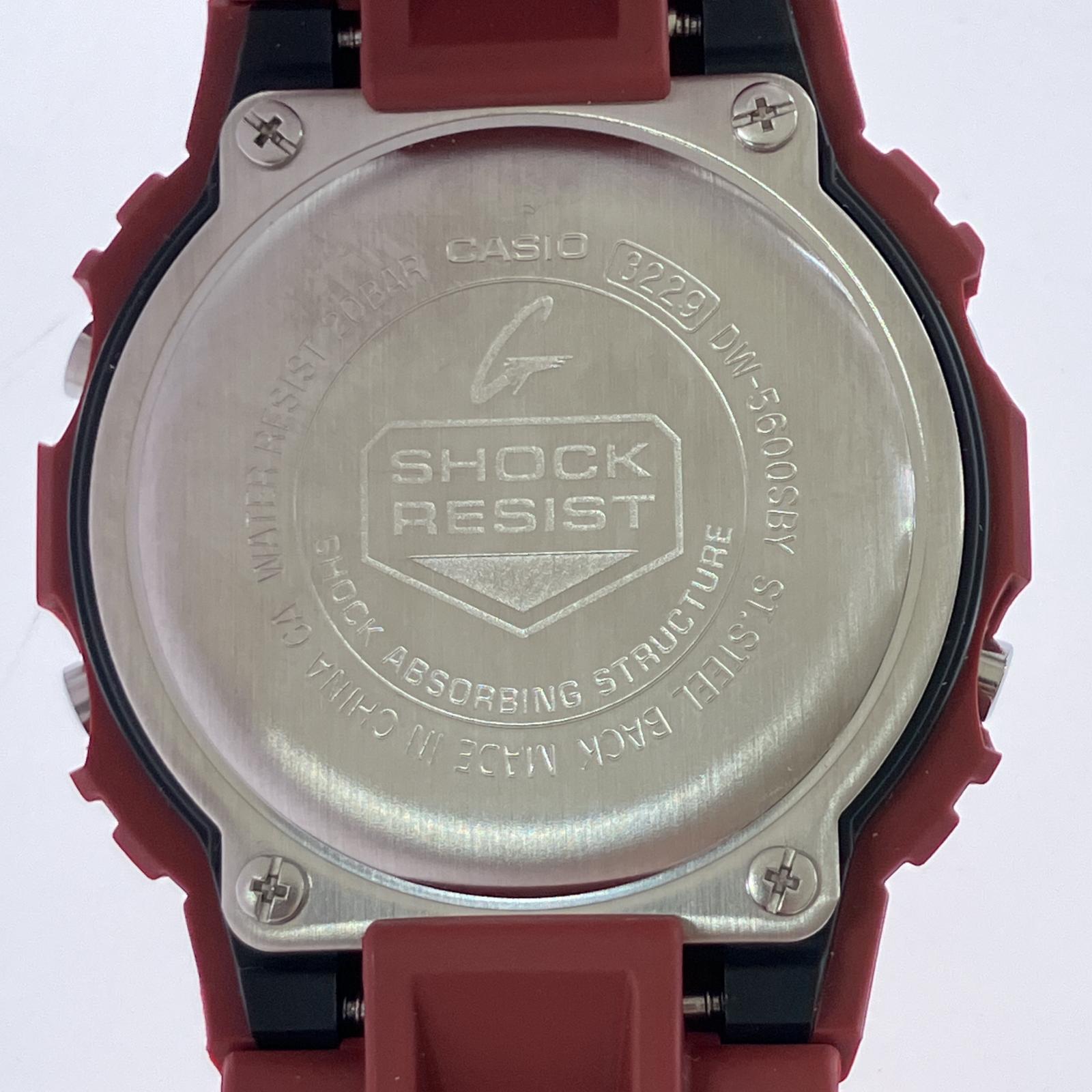 腕時計 G-SHOCK タフネスウォッチ 渋谷地図グラフィック DW-5600SBY 赤 レッド