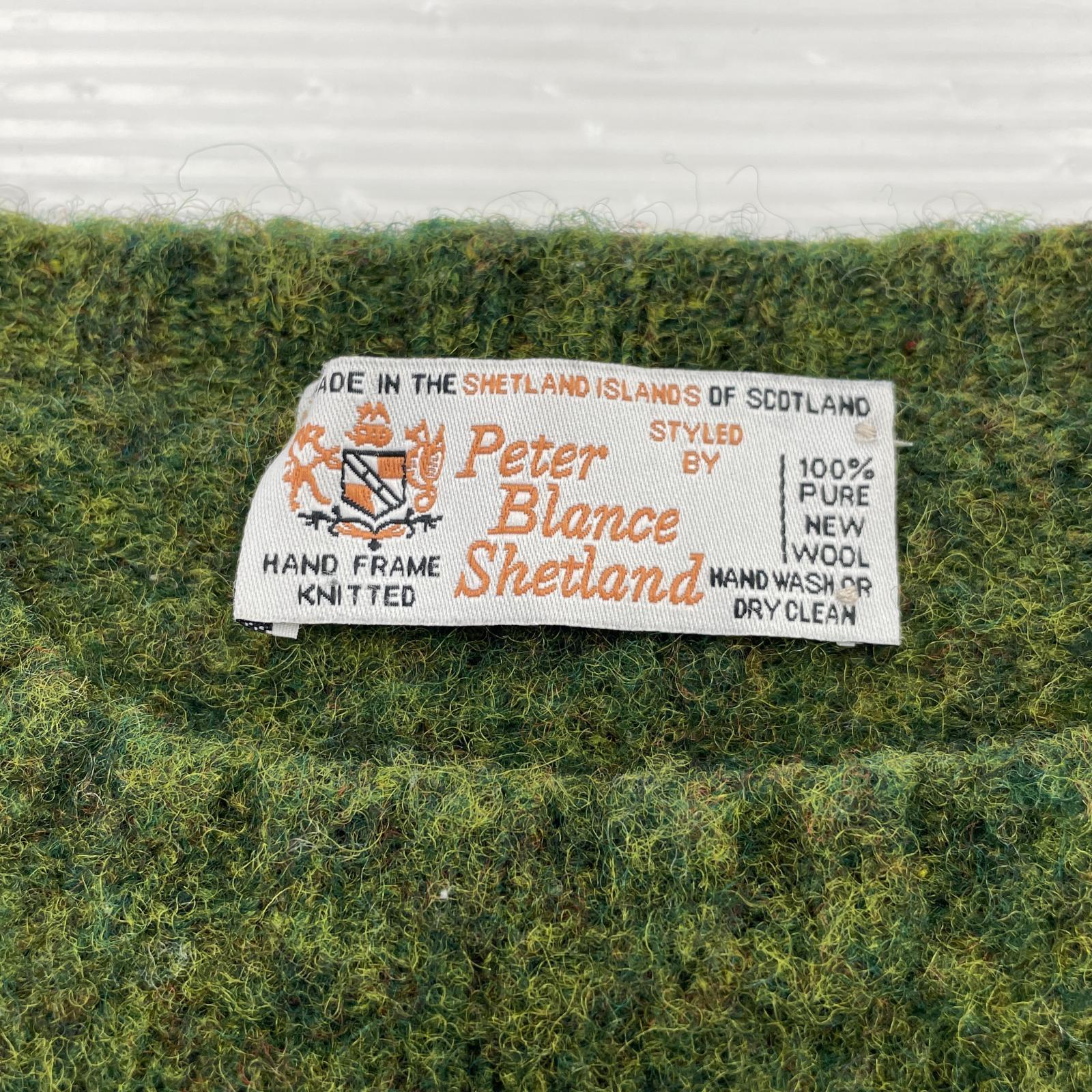 その他トップス Peter Blance Shetland ニットセーター グリーン グリーン