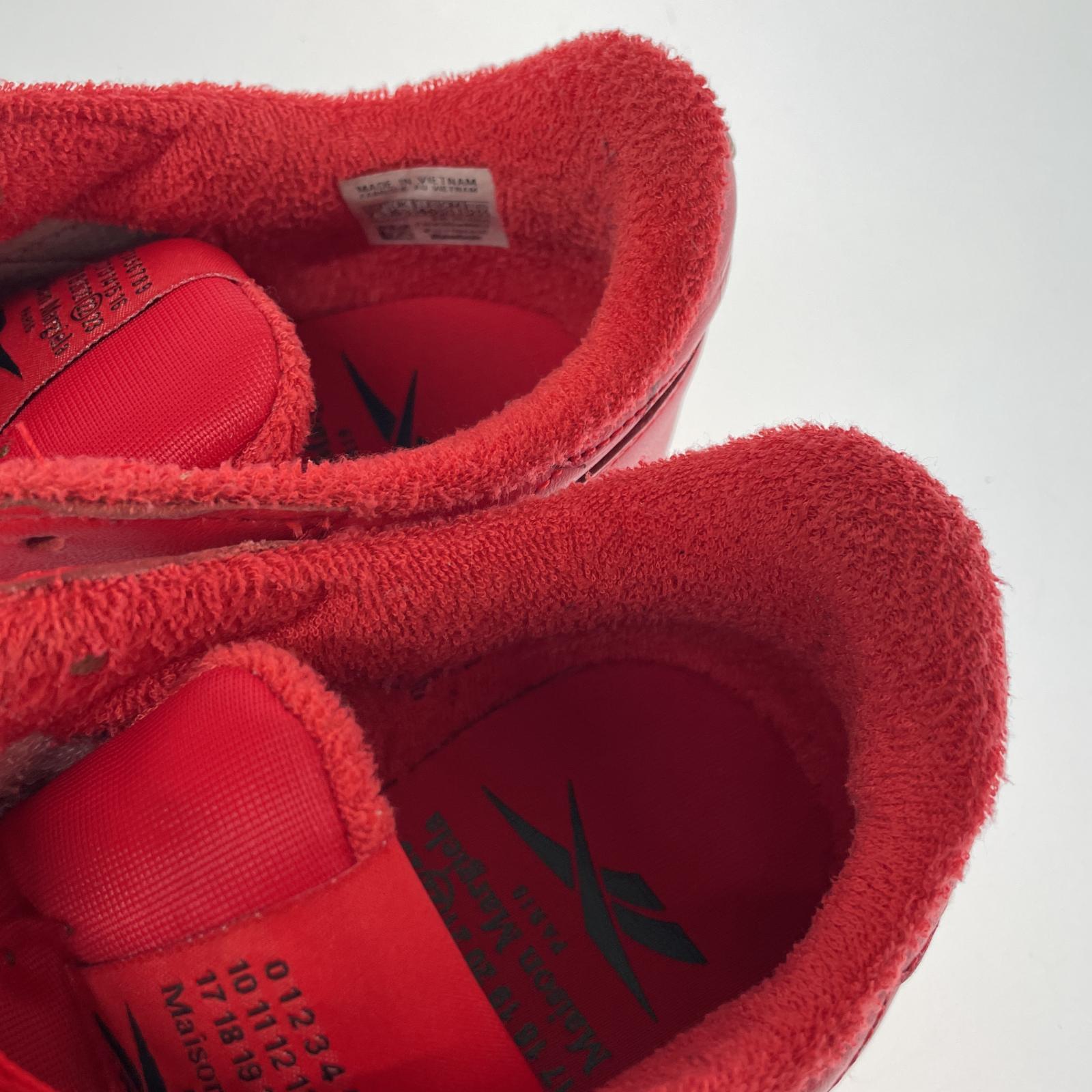 スニーカー MAISON MARGIELA×Reebok タビスニーカー 赤 25.5cm レッド