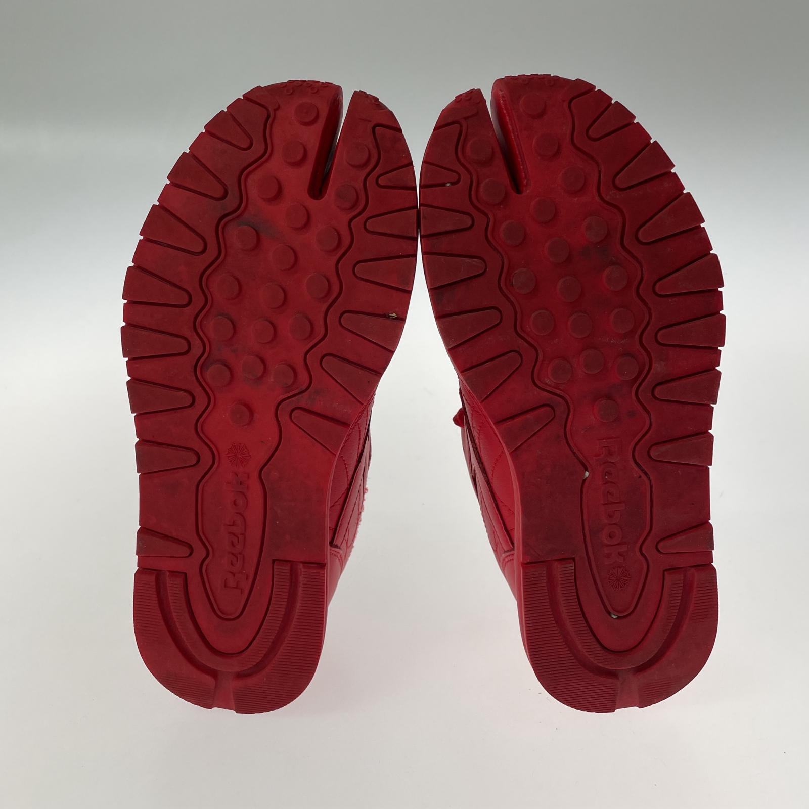 スニーカー MAISON MARGIELA×Reebok タビスニーカー 赤 25.5cm レッド