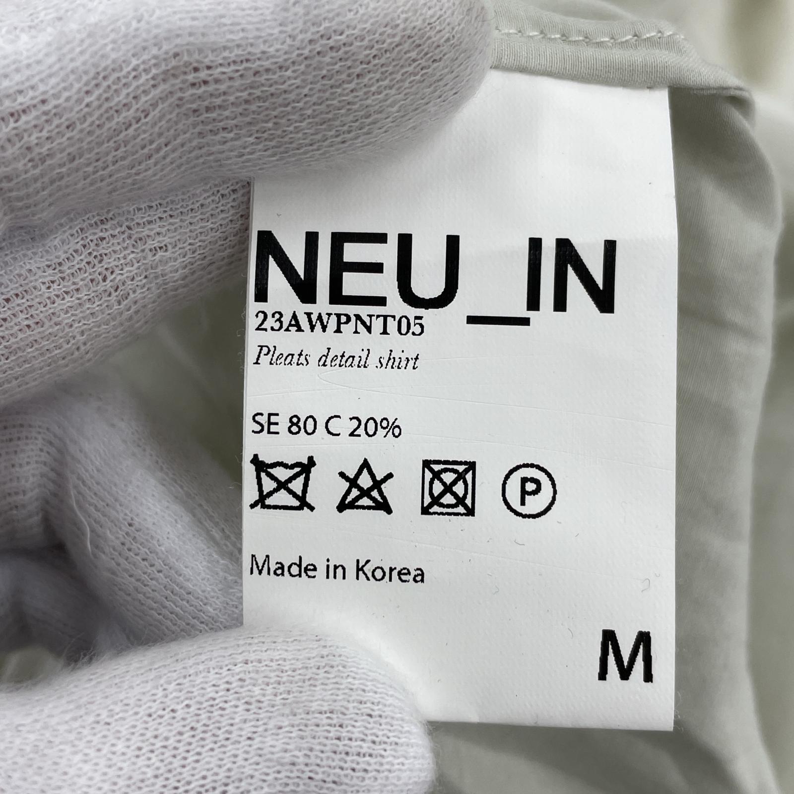 長袖シャツ NEU_IN シルクフリルシャツ M グリーン 23AWPNT05 M