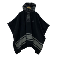 その他アウター MONCLER ダウン入りフード付きウールニットポンチョ ブラック 3G500-0P592 ブラック