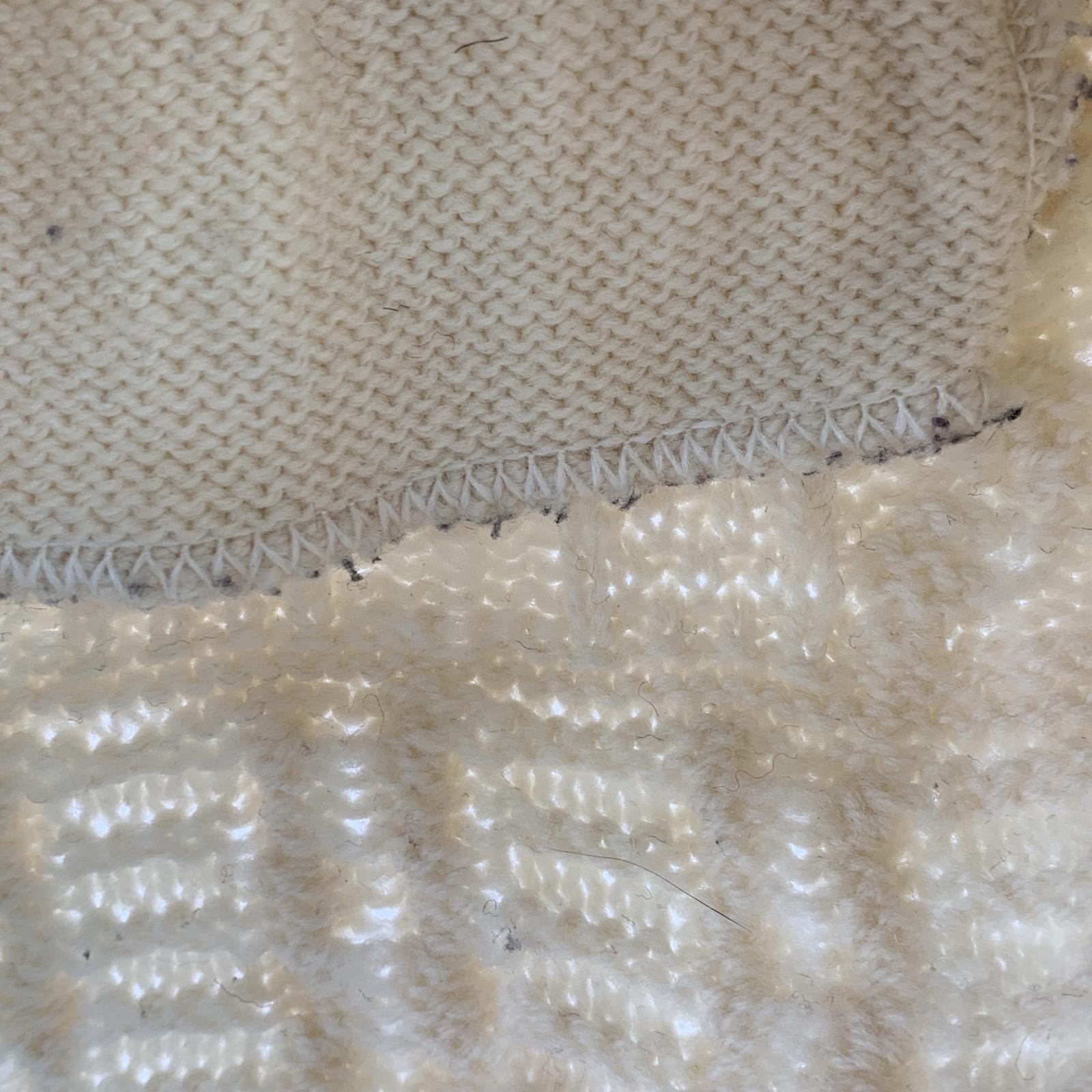 その他トップス 90saran crafts アイルランド製 フィッシャーマンジップニット XS ベージュ