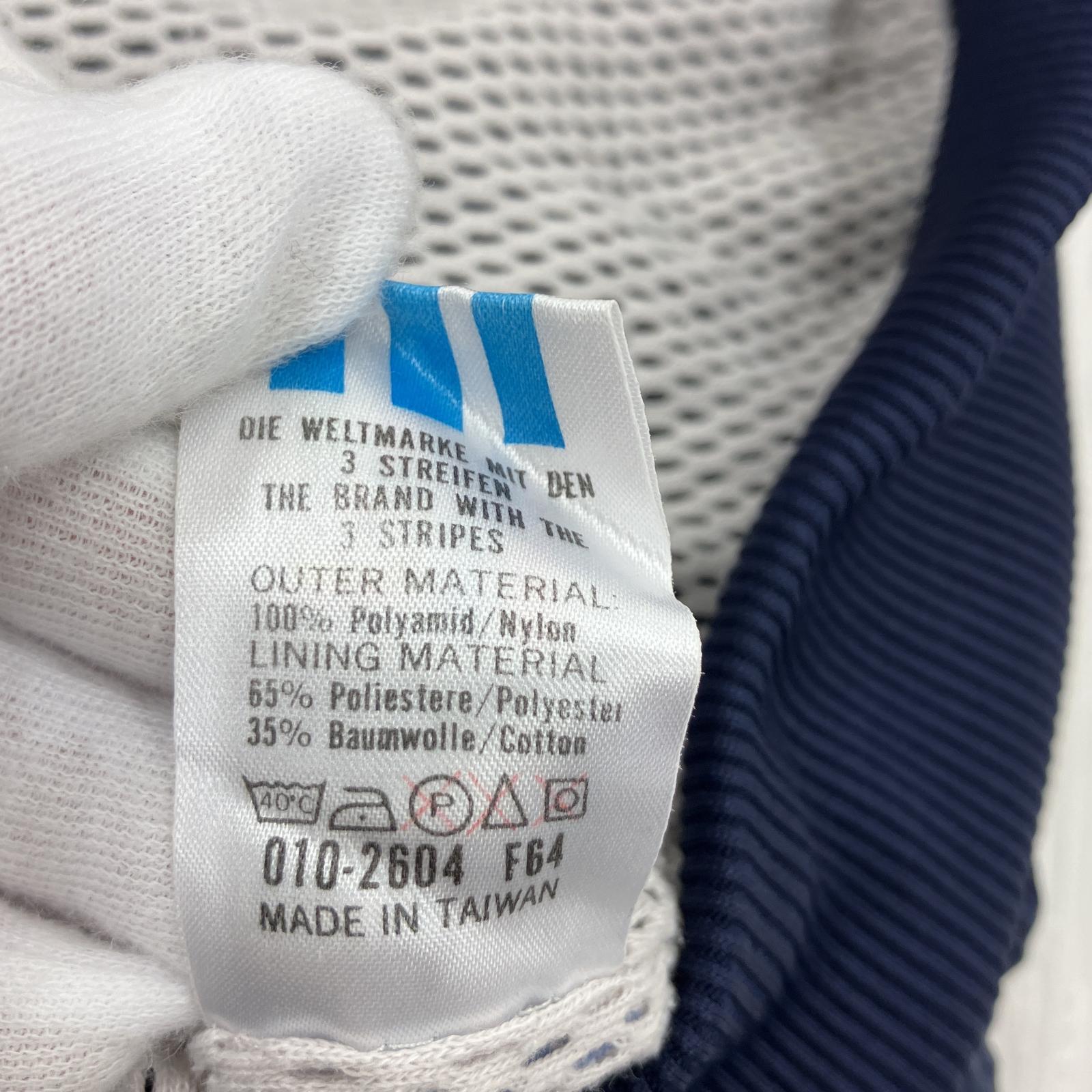 その他アウター OLD・VINTAGE 80s adidas 万国旗タグ ナイロンジャケット 紺 赤 L