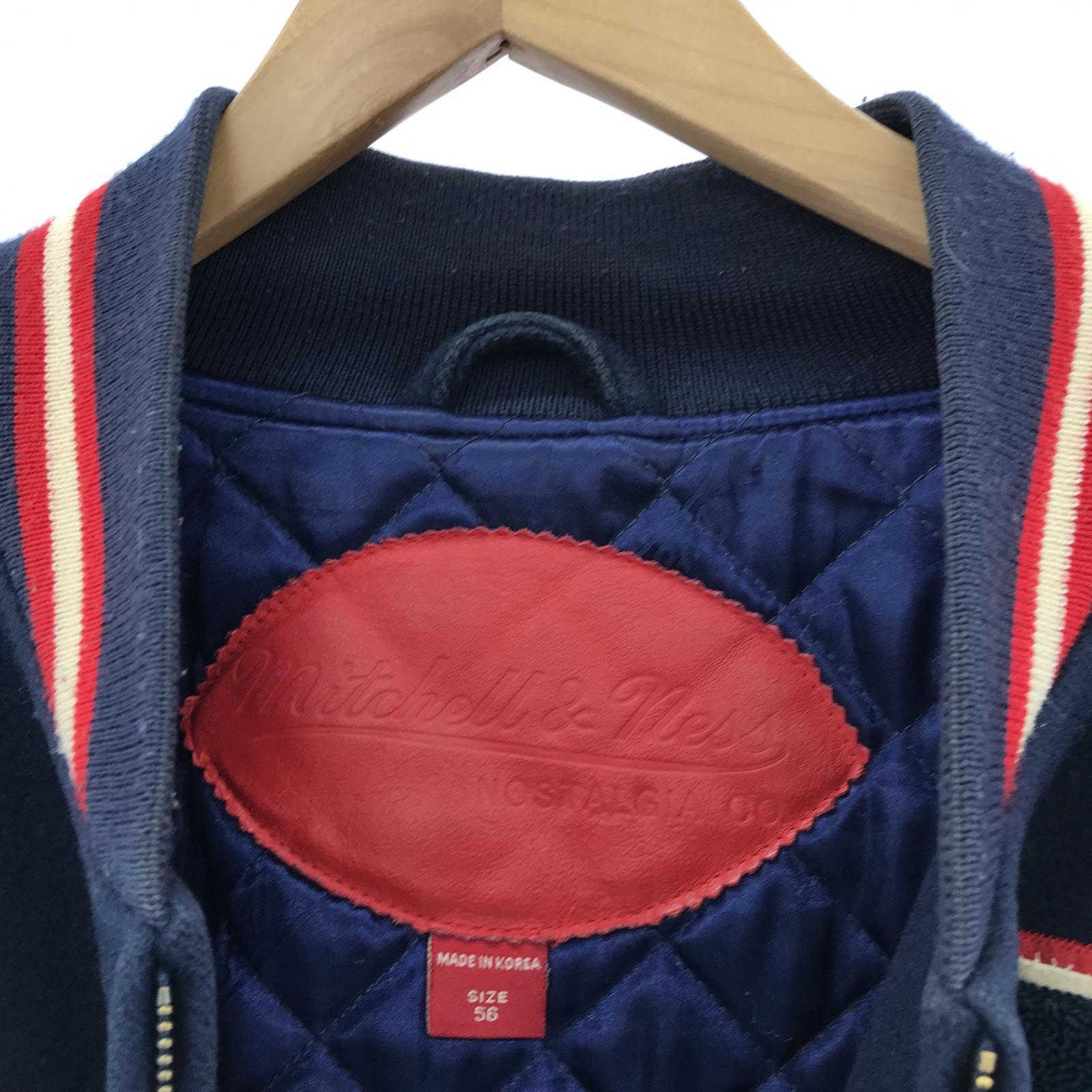 その他アウター mitchell&ness/スタジャン/56/NVY/ソデレザー ネイビー