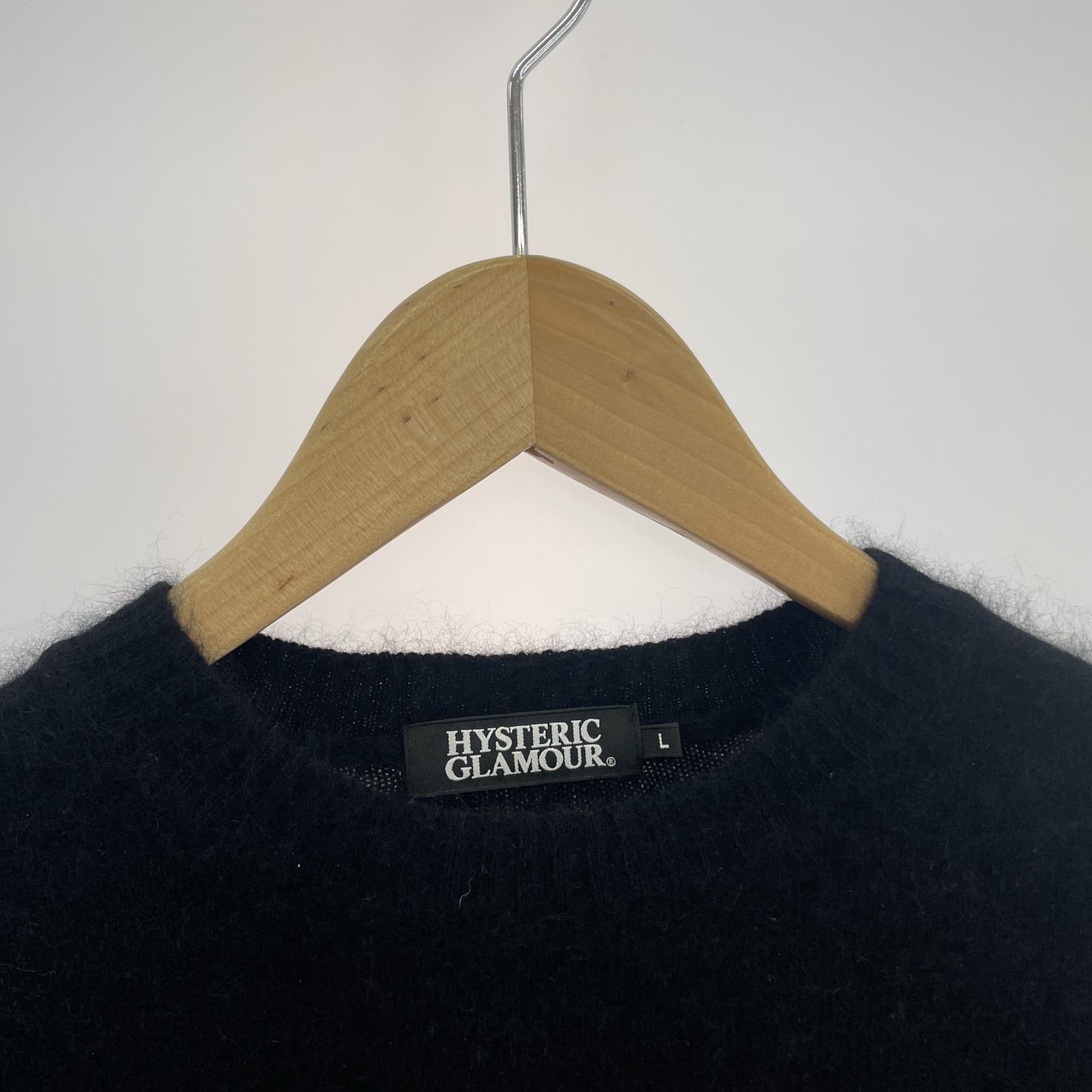 その他トップス HYSTERIC GLAMOUR STAR WOMAN編込 プルオーバー (L) 02203NS10 L ブラック