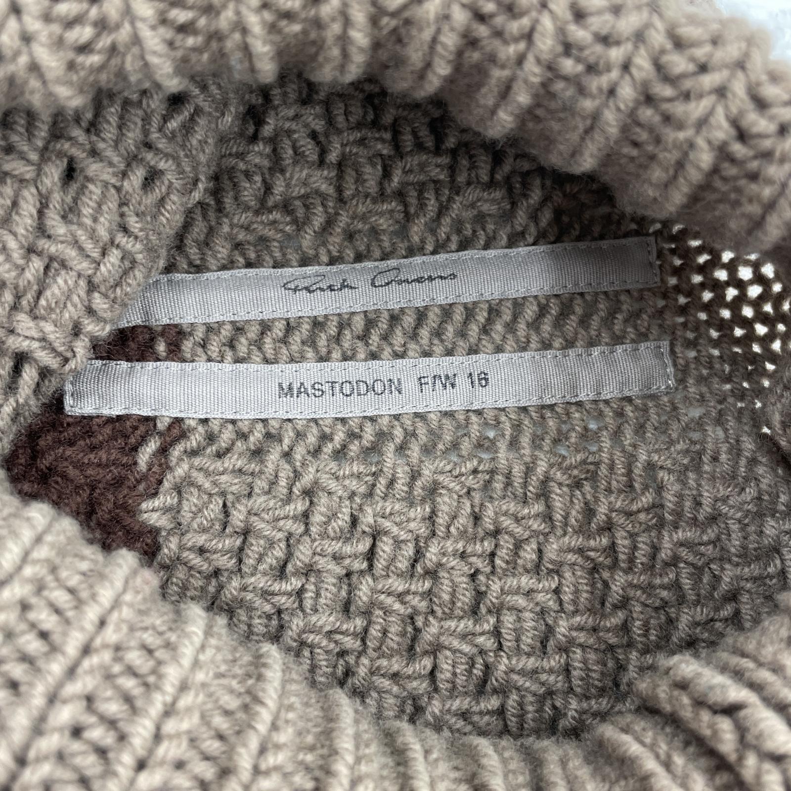 その他トップス Rick Owens 16FW MASTODON マルチカラーロングローゲージニット