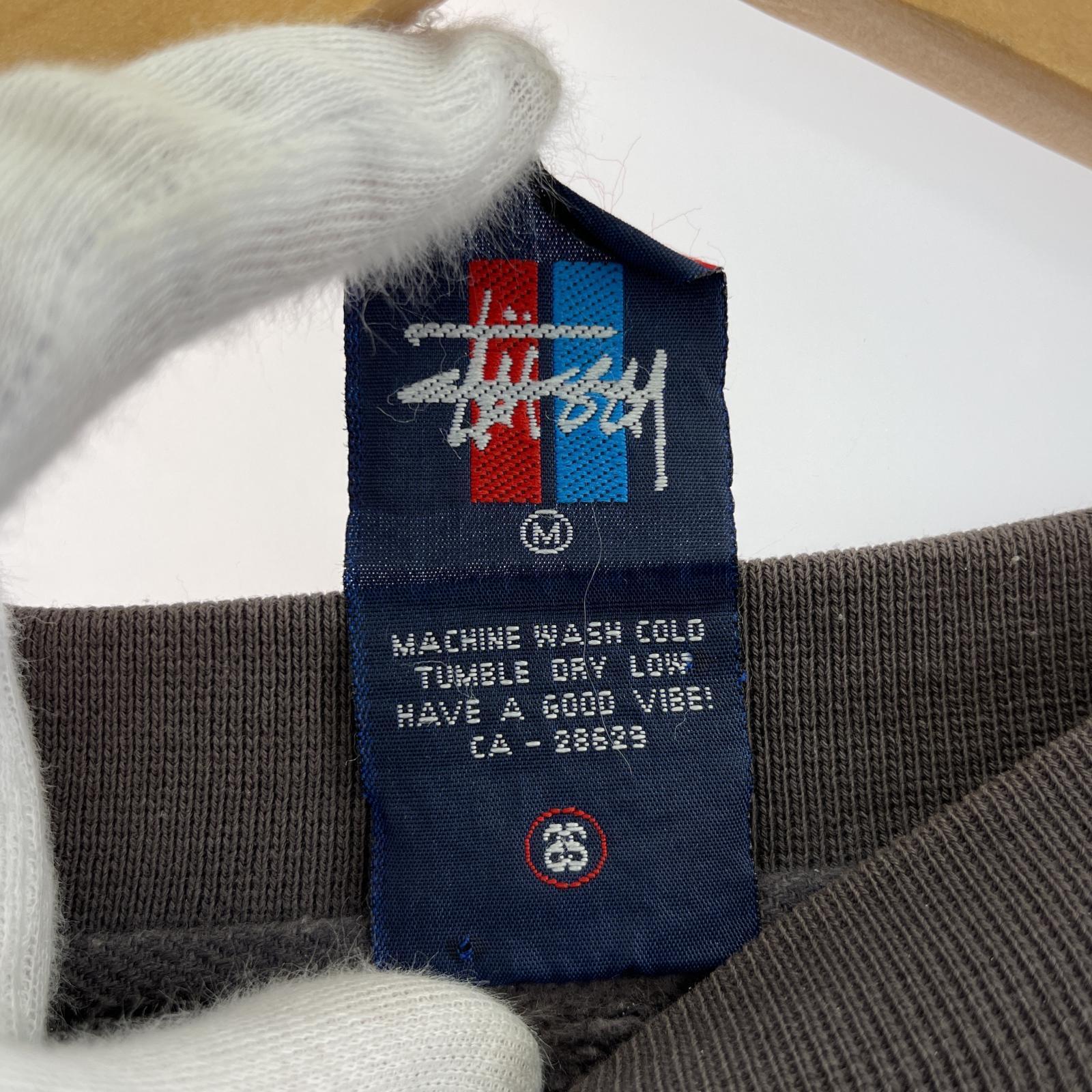 その他トップス STUSSY 90s DURABLE TIMELESS プリントスウェット グレー (M) M グレー