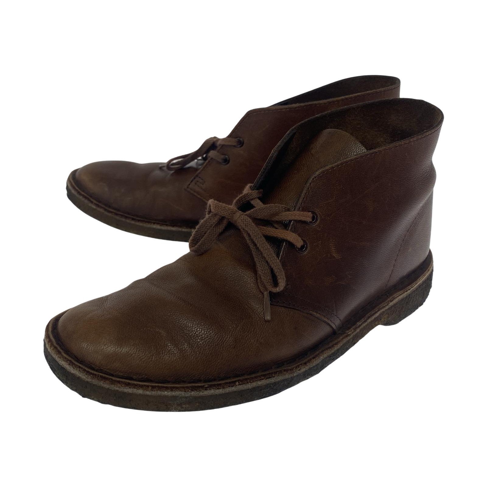 ブーツ Clarks レザー デザートブーツ ブラウン (25.5) 25.5cm (US7 1/2 UK7 EU41) ブラウン