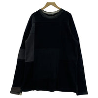 その他トップス LONG JOURNEY NASH SWEATER パッチワークリメイクスウェット XS 黒 SS ブラック