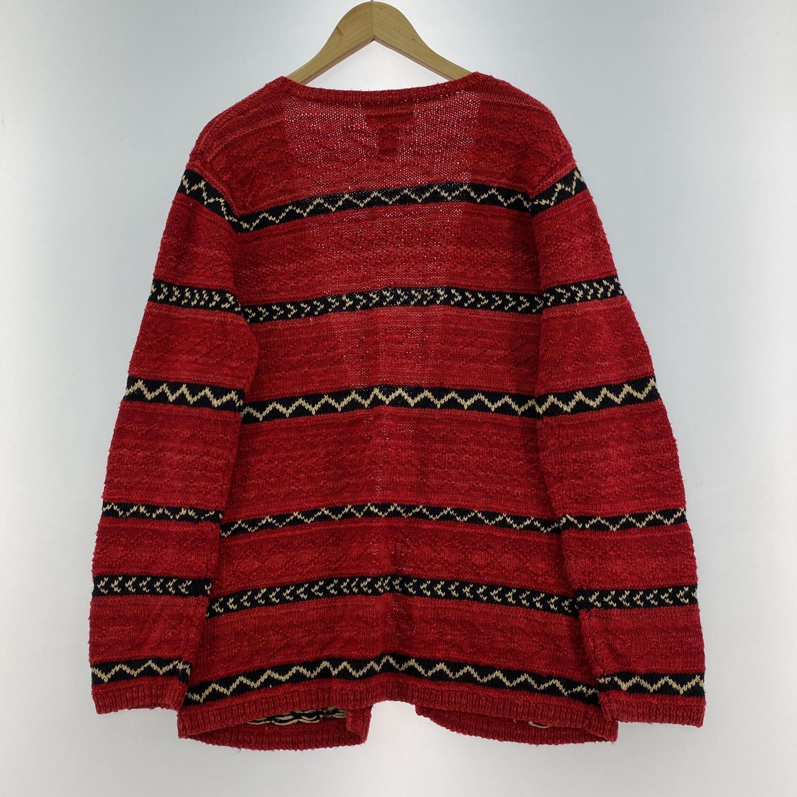 その他トップス LAUREN RALPH LAUREN ネイティブハンドニットカーディガン RED (M) M レッド