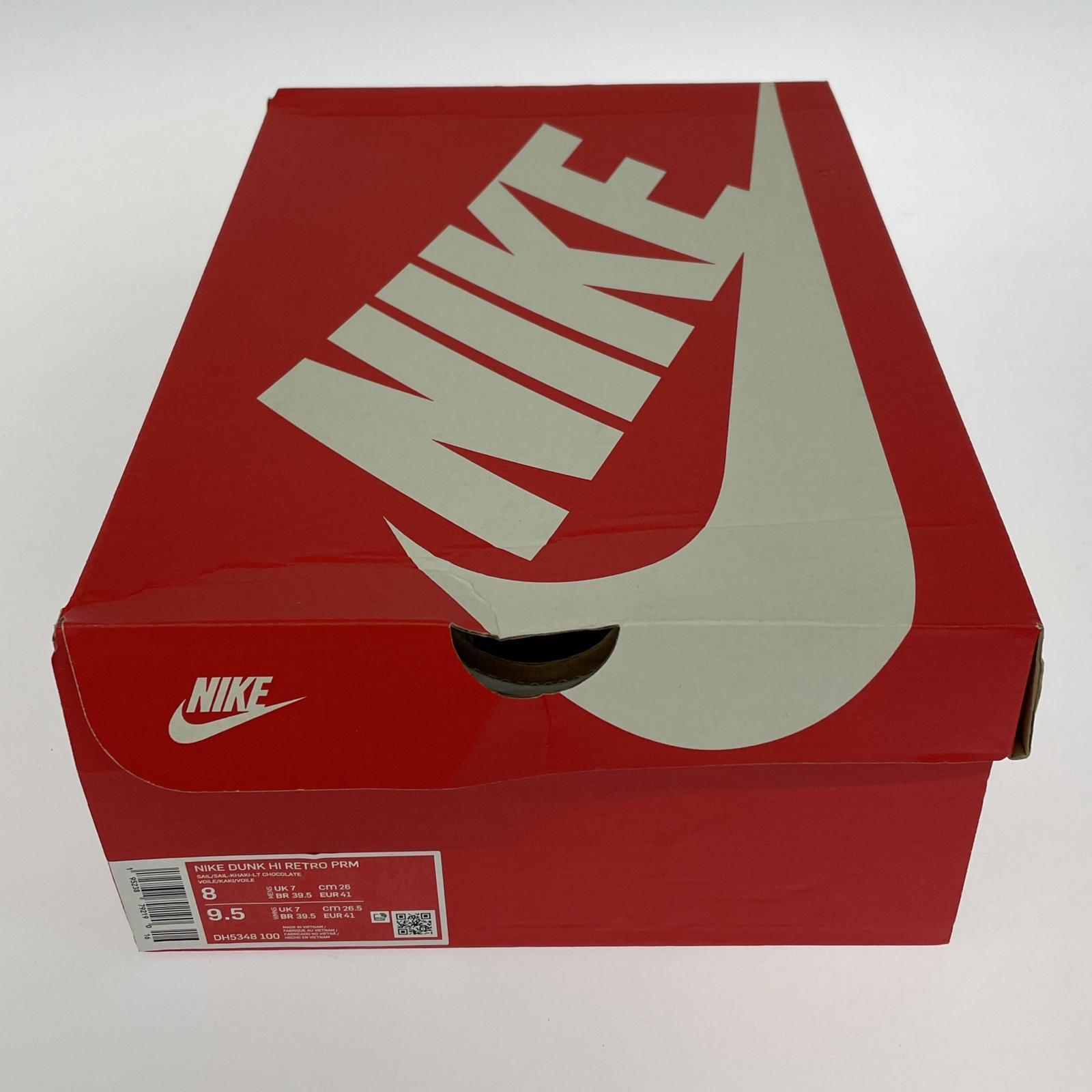 スニーカー Nike Dunk High PRM Light Chocolate 26㎝ 26cm (US8 UK7 1/2 EU42)