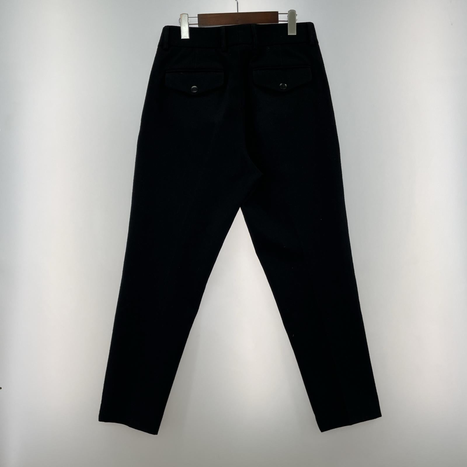 その他ボトムス DRIES VAN NOTEN 19AW ウール2タックスラ ブラック