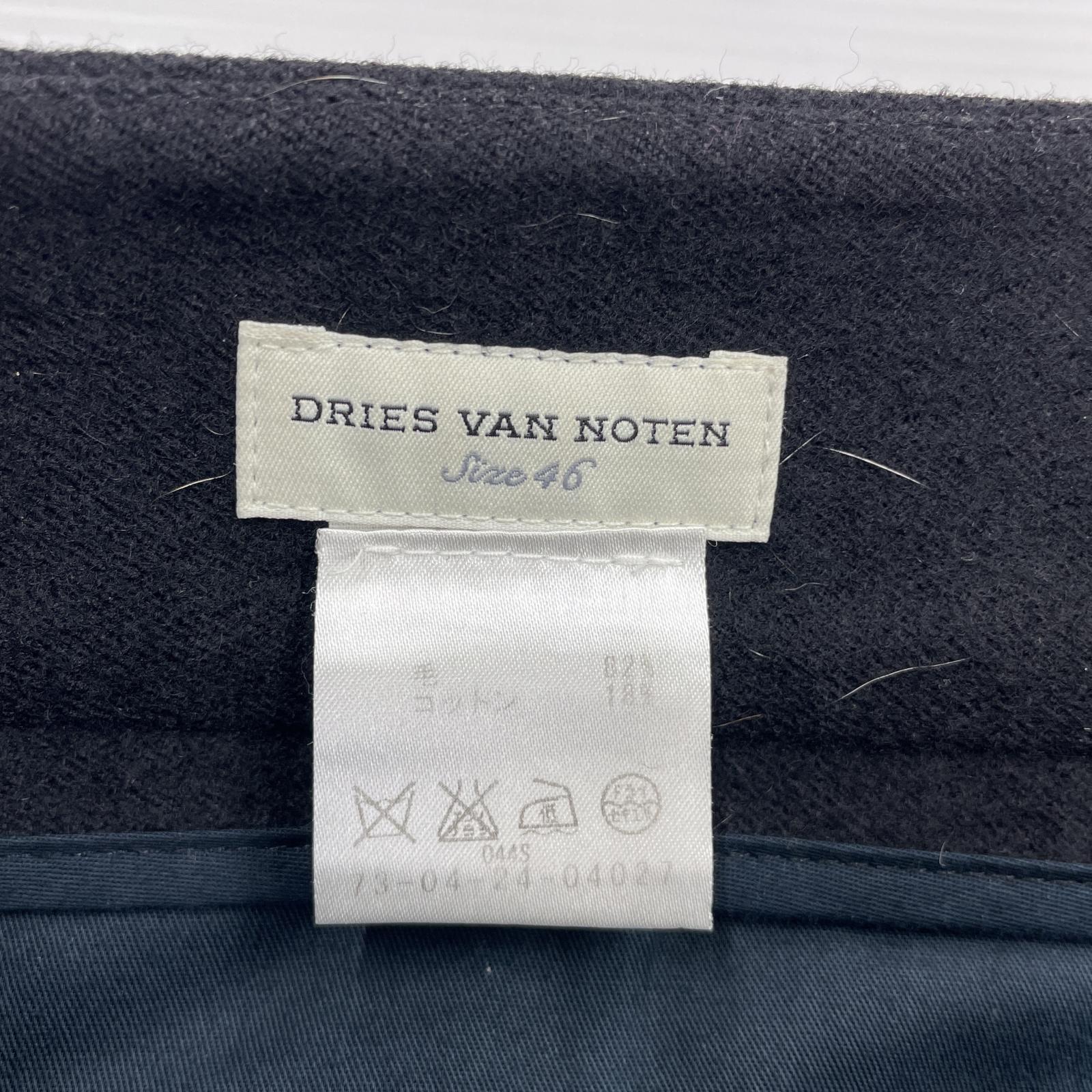 その他ボトムス DRIES VAN NOTEN 19AW ウール2タックスラ ブラック