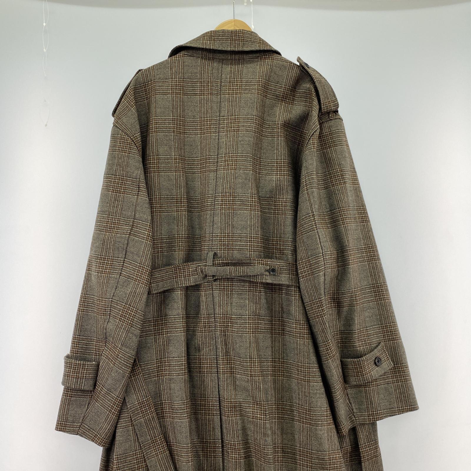 その他アウター stein 21AW OVERSIZED OVERLAPPED TRENCH COAT M ブラウン
