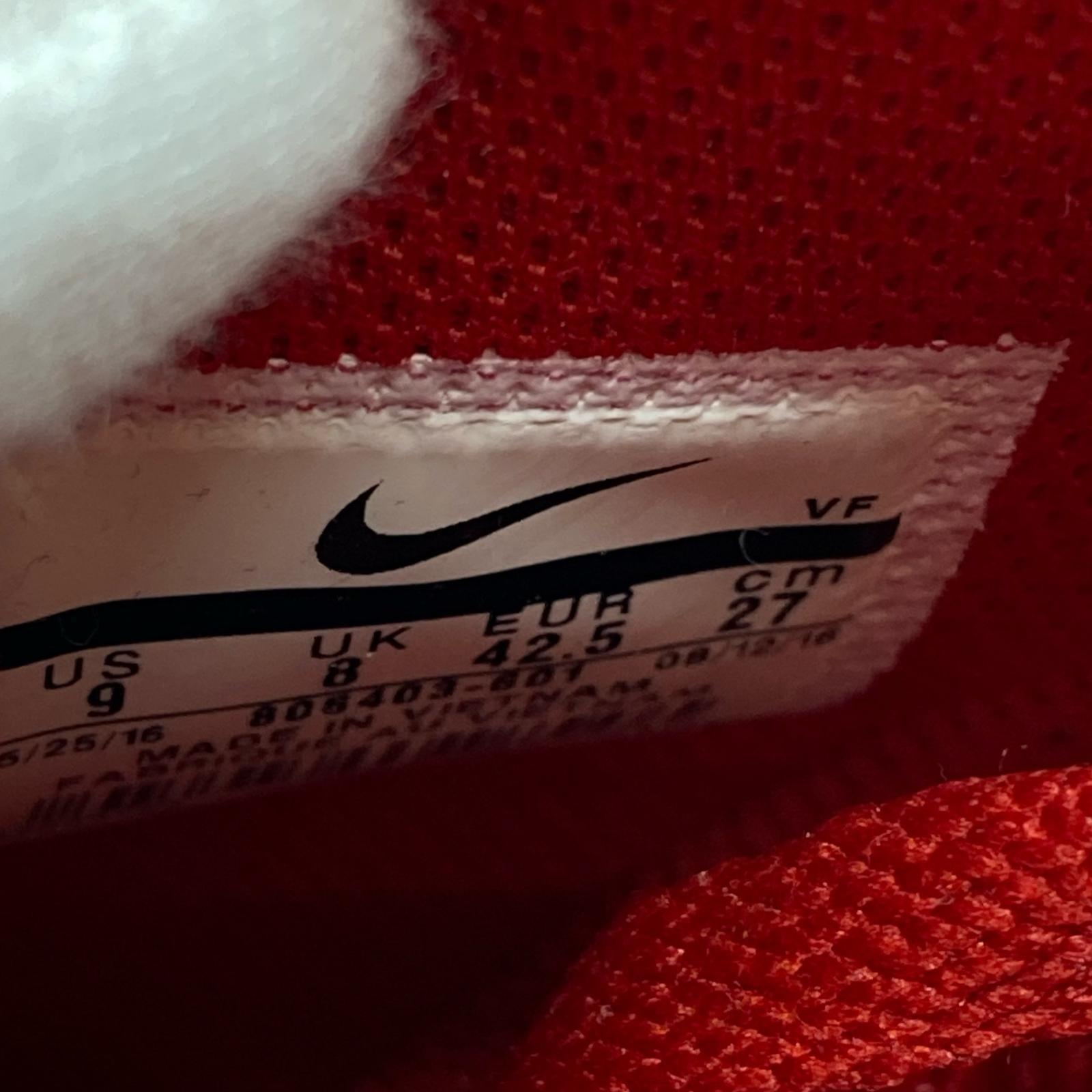 スニーカー NIKE AIR FORCE 1 '07 LV8 RED 27cm (US9 UK8 1/2 EU44) レッド