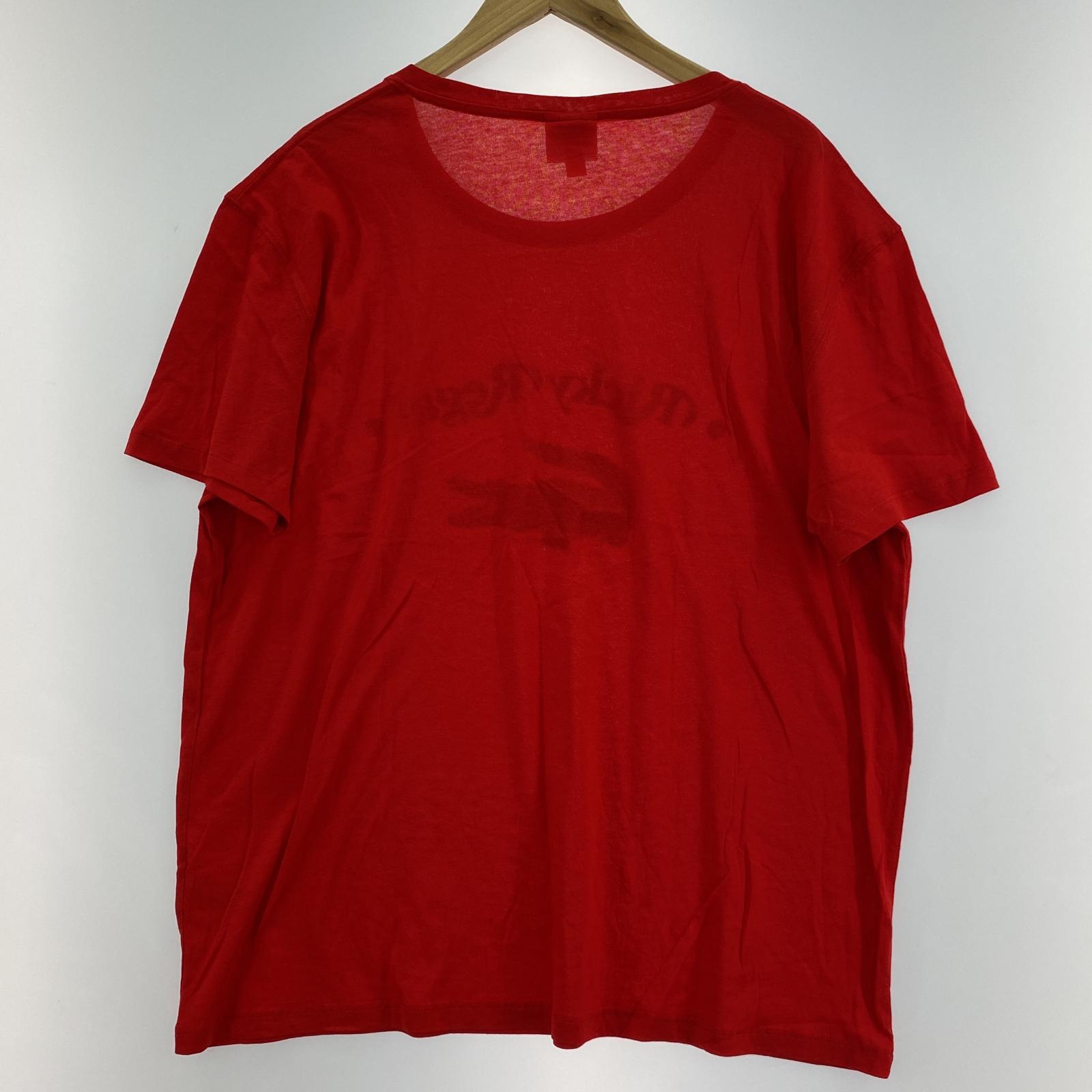 その他トップス LACOSTE×RICKY REGAL Loose Neck Print T-shirt(L)アカ L