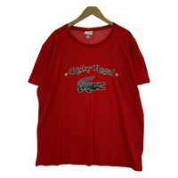 その他トップス LACOSTE×RICKY REGAL Loose Neck Print T-shirt(L)アカ L