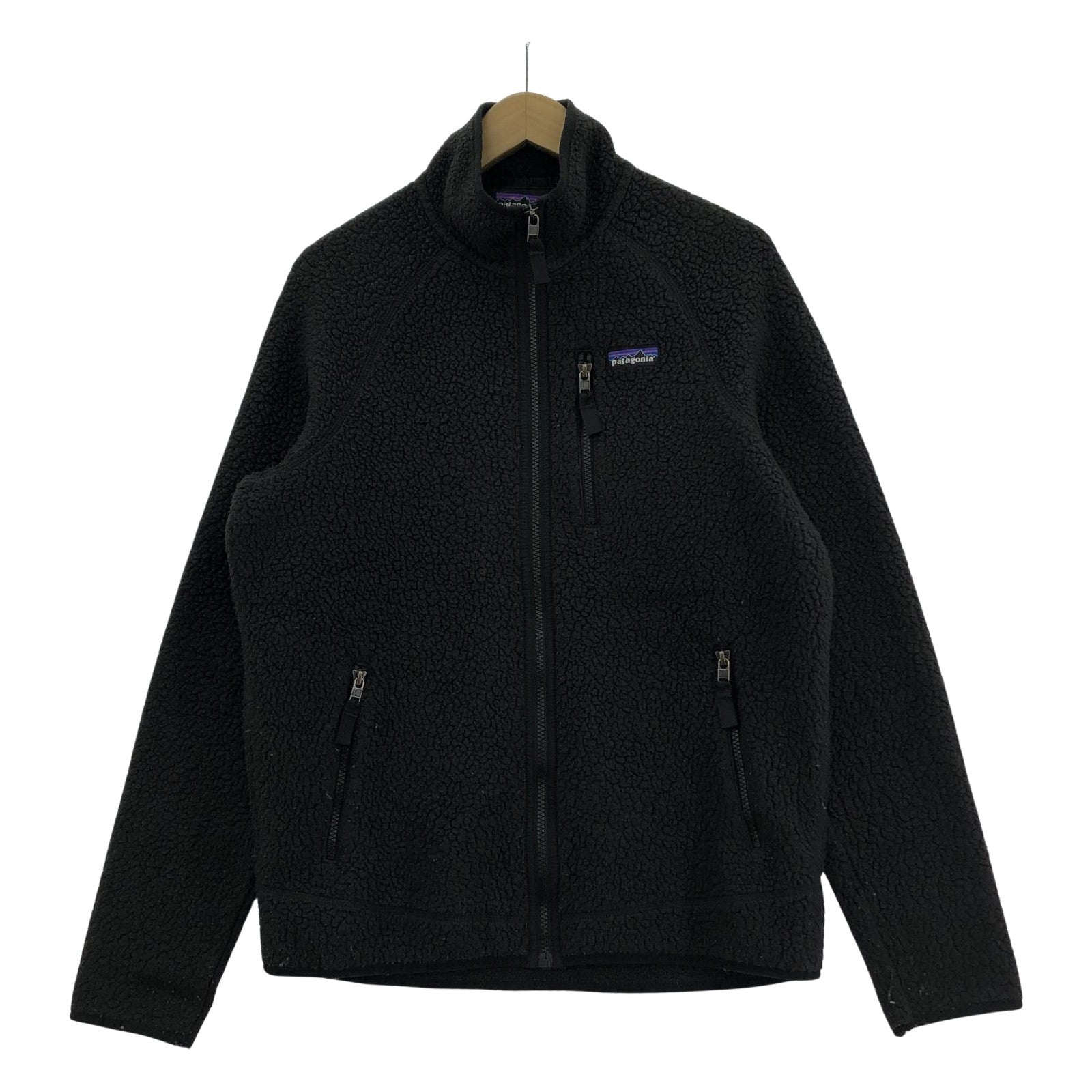 その他アウター patagonia fleece jacket zipper 黒 M M ブラック