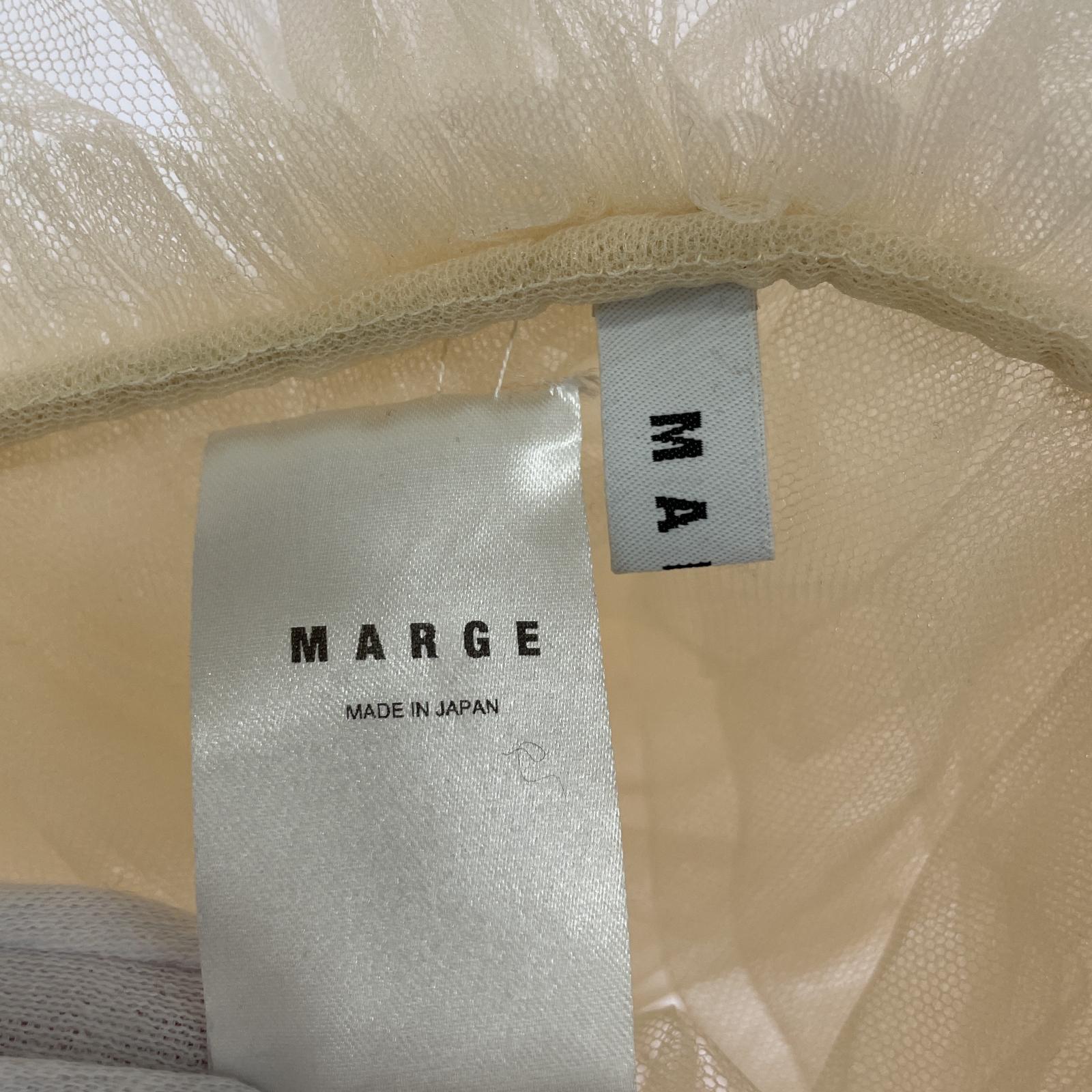 その他アクセサリー MARGE TULLE ASYMMETRY COLLAR チ ベージュ