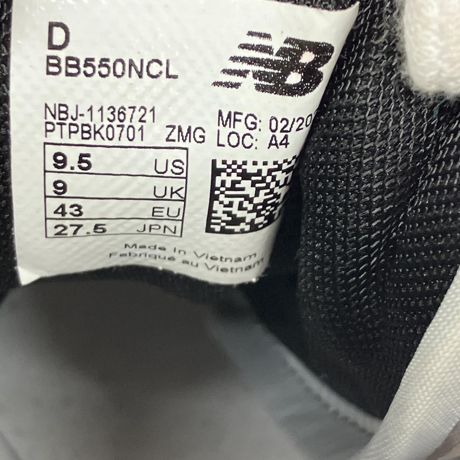スニーカー NEW BALANCE BB550NCL (27.5cm) 27.5cm (US9 1/2 UK9 EU45)