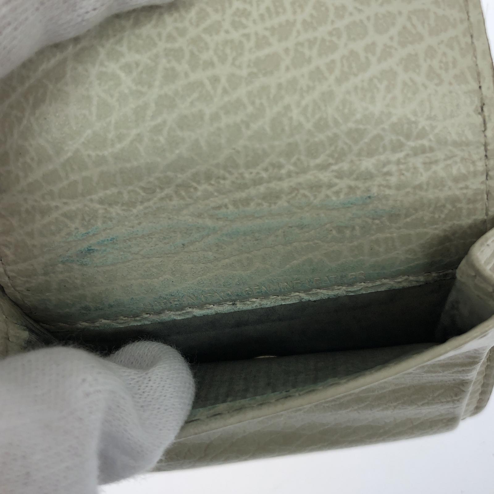 コインケース MARTIN MARGIELA 三つ折りサイフ 白 ホワイト