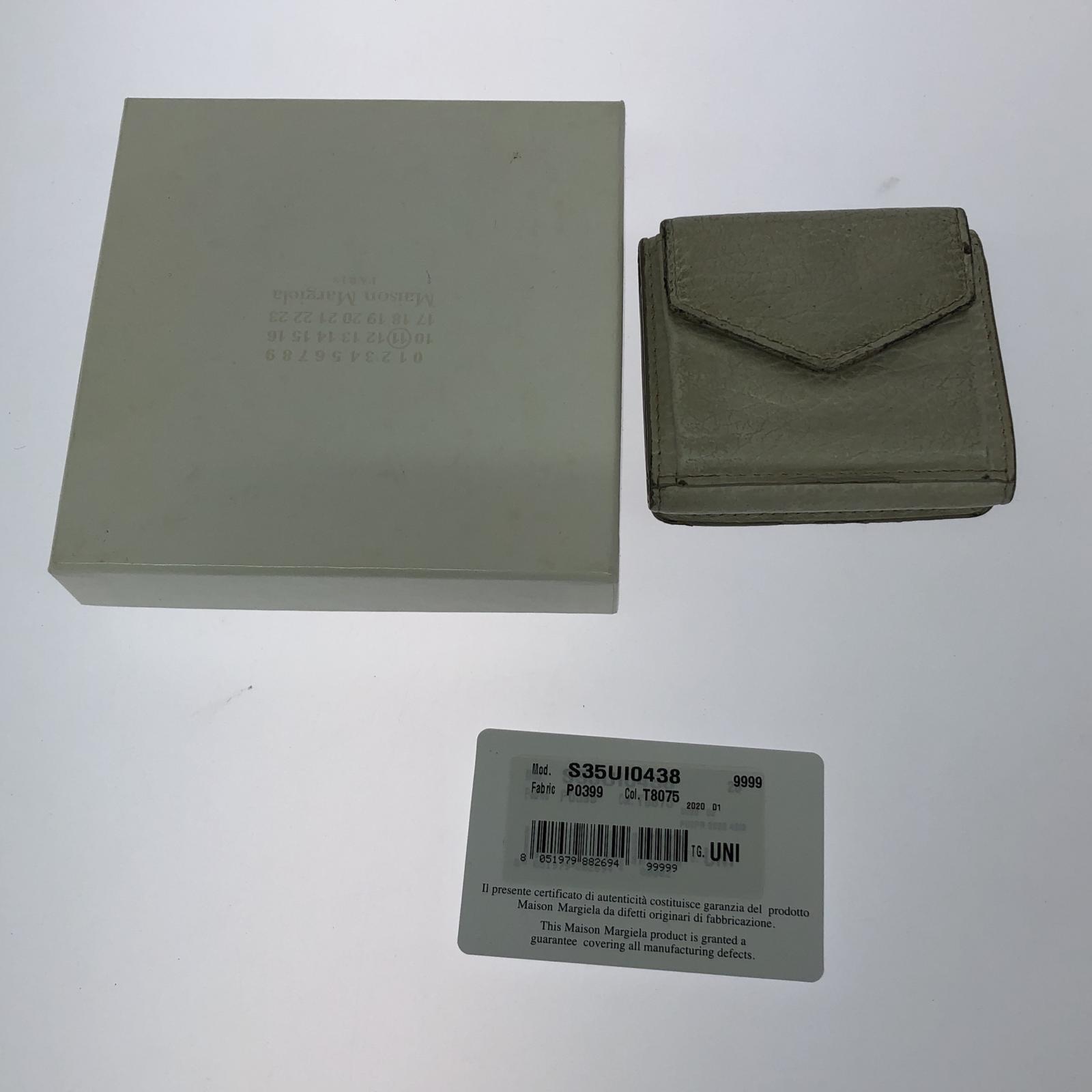 コインケース MARTIN MARGIELA 三つ折りサイフ 白 ホワイト