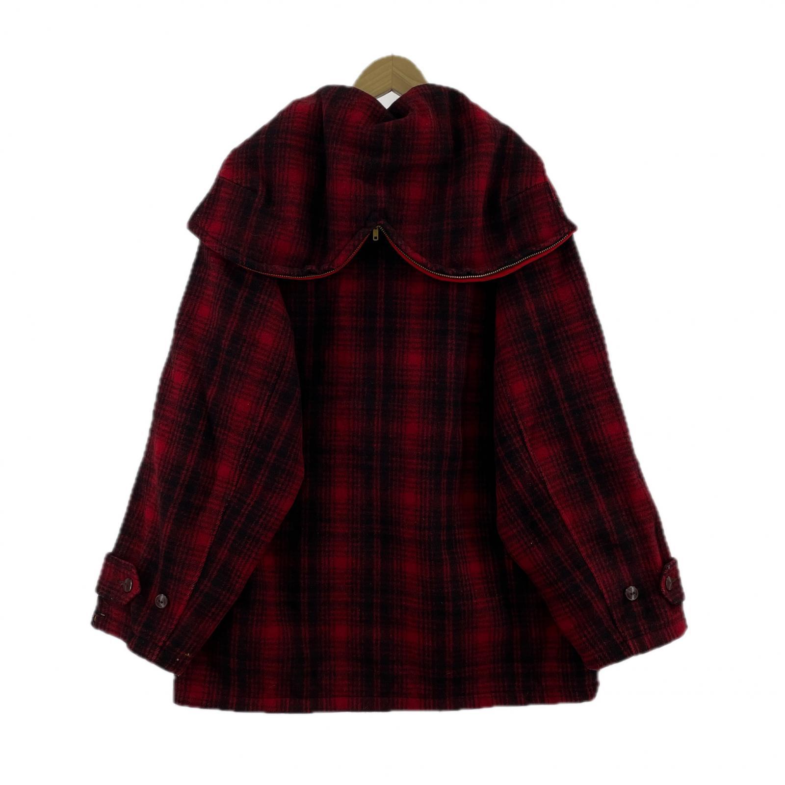 その他アウター 50s woolrich wool mackinaw 赤 4