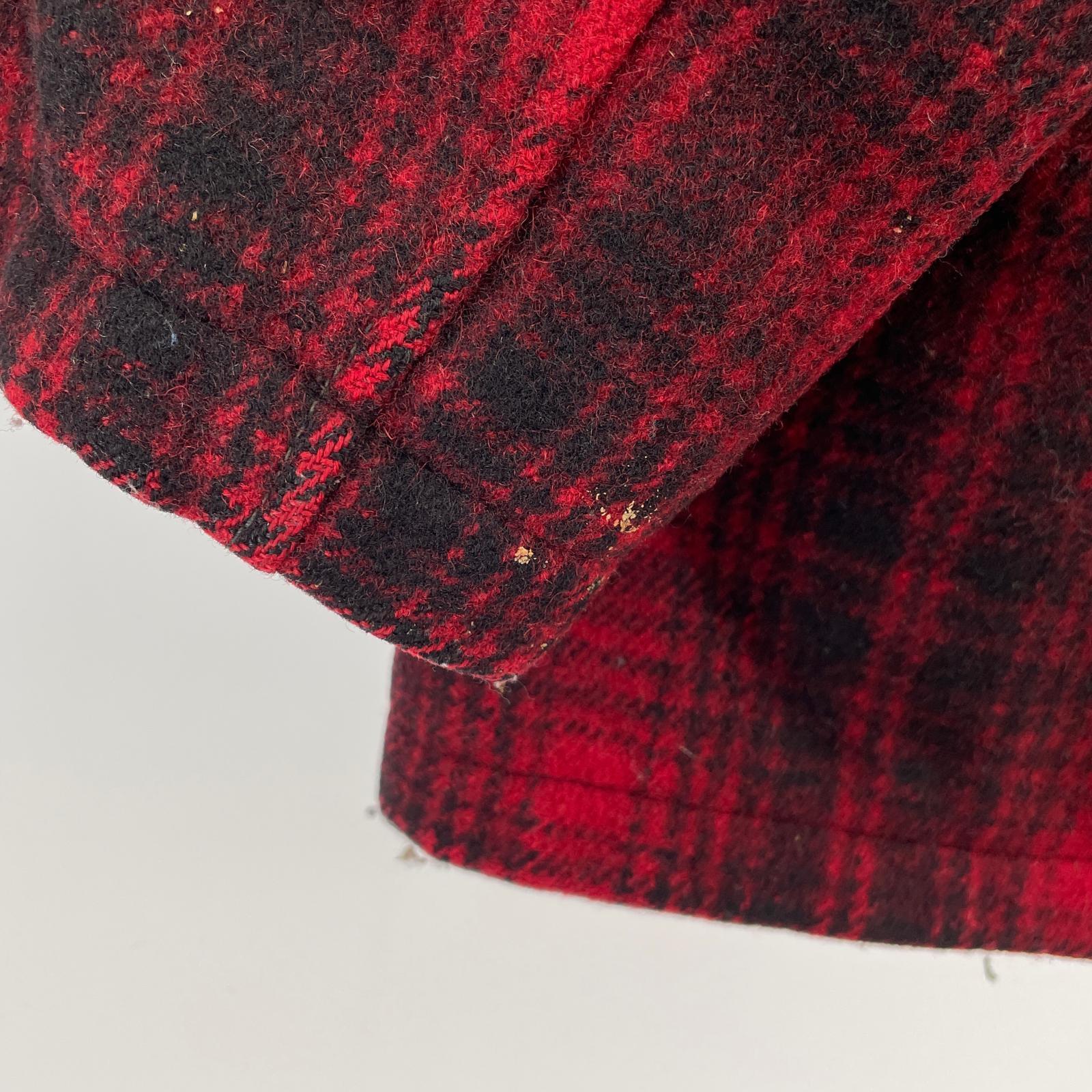その他アウター 50s woolrich wool mackinaw 赤 4