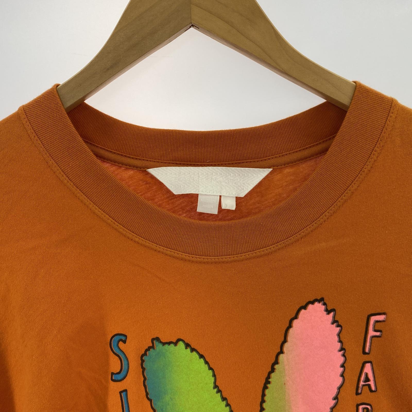 その他トップス BASEMARK×Simeon Farrar アシンメトリービッグTee M オレンジ 22BF15 M ブラウン