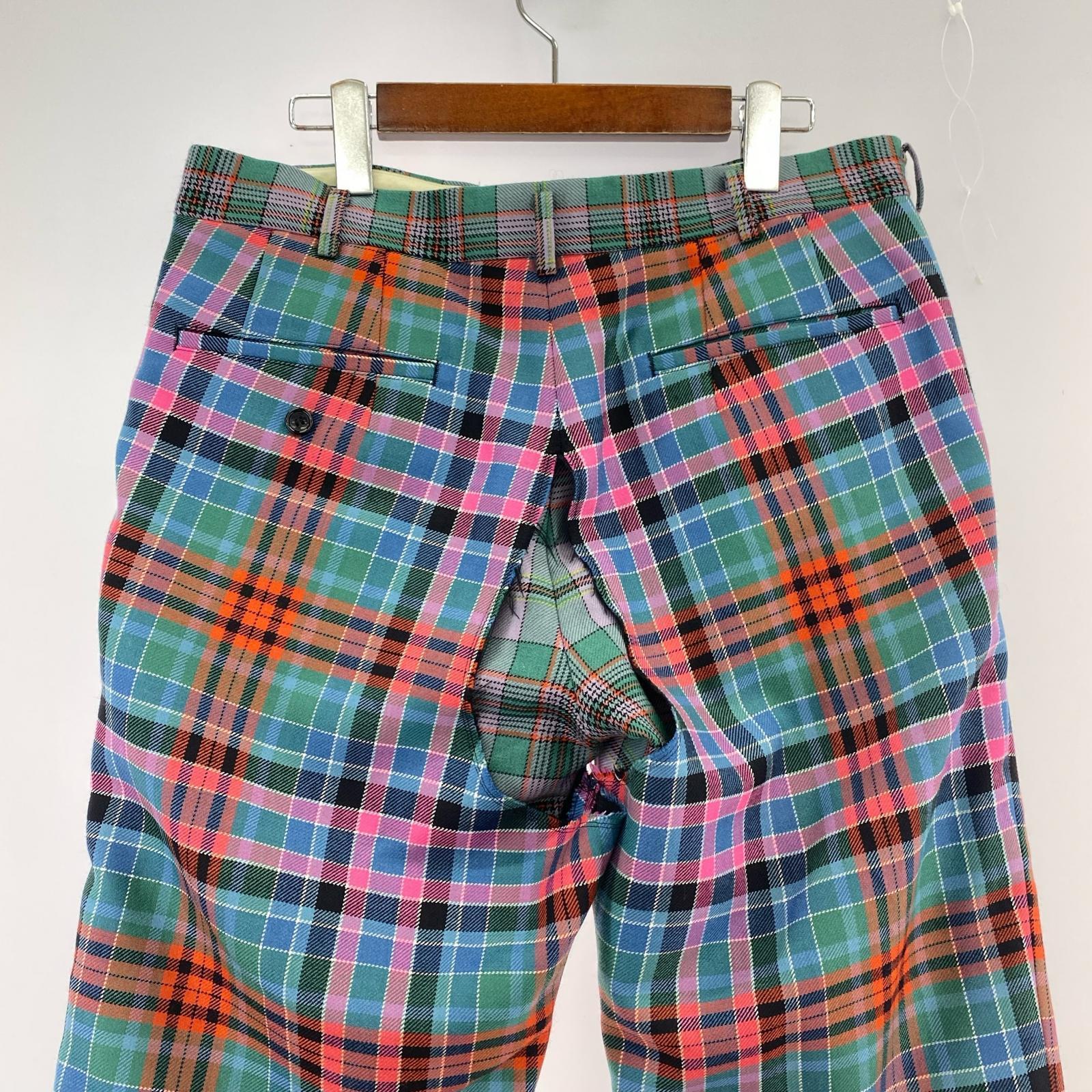 その他ボトムス COMME des GARCONS HOMME PLUS Double-Layer Check Pants (M) M マルチカラー