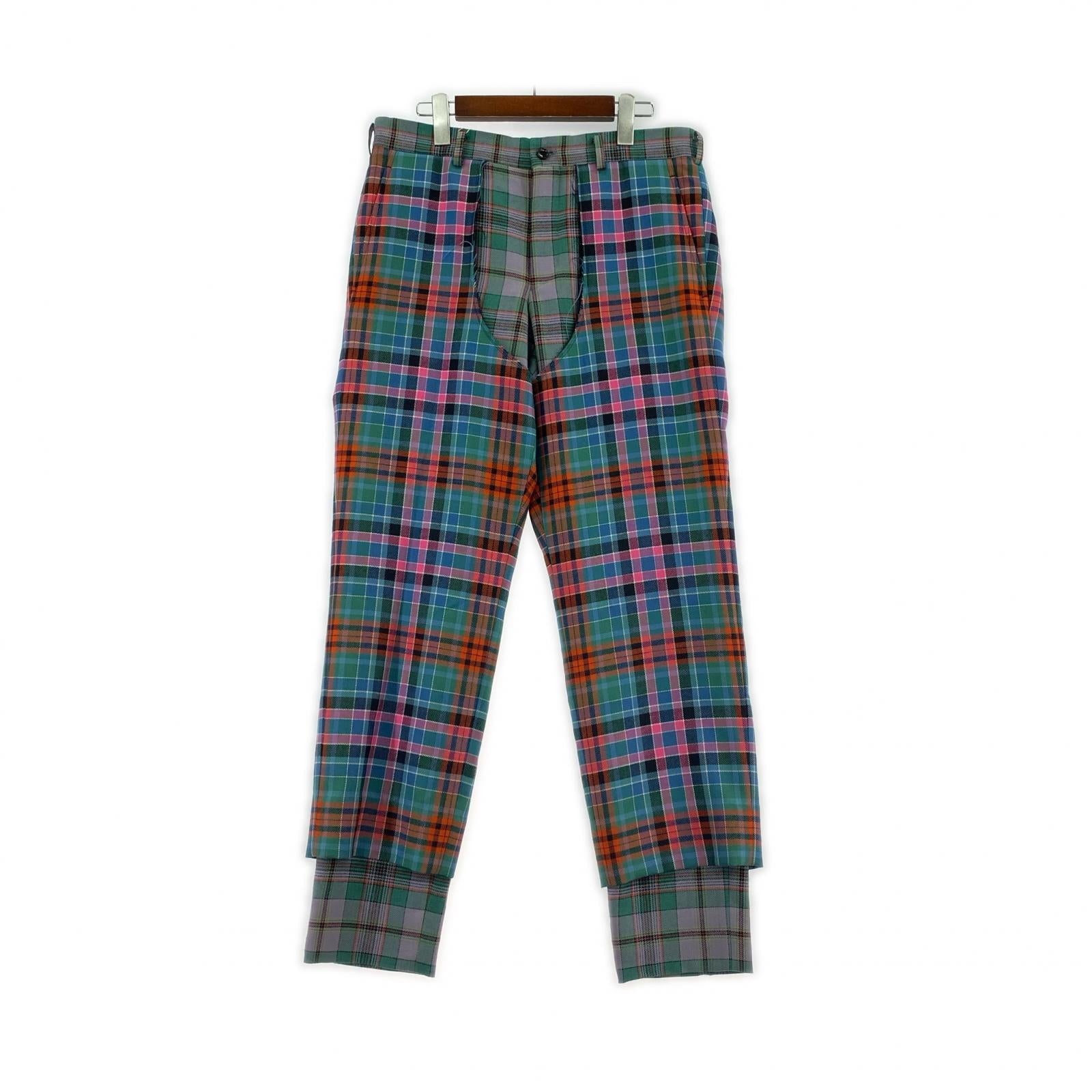 その他ボトムス COMME des GARCONS HOMME PLUS Double-Layer Check Pants (M) M マルチカラー