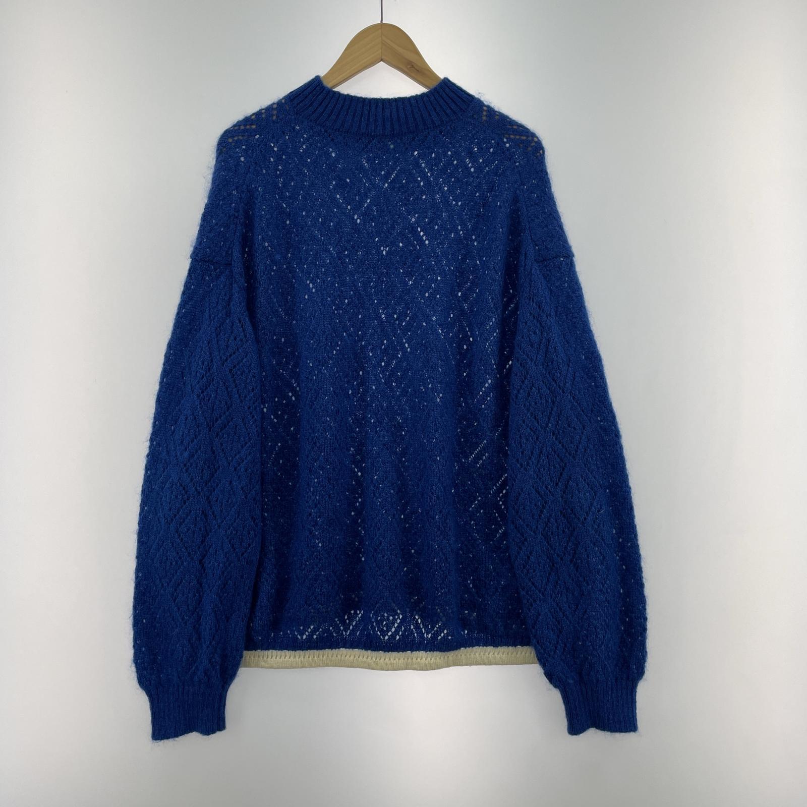 その他トップス ETHOS ニットセーター モヘア x シルク 3 ブルー