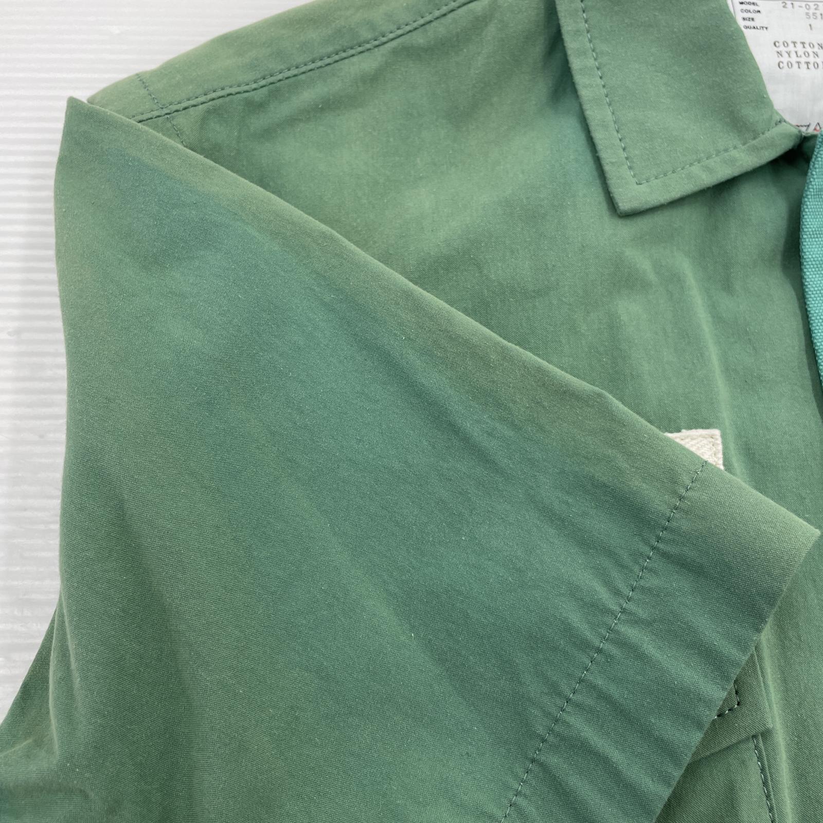 その他トップス sacai コットンナイロンオックスフォードシャツ 1 グリーン