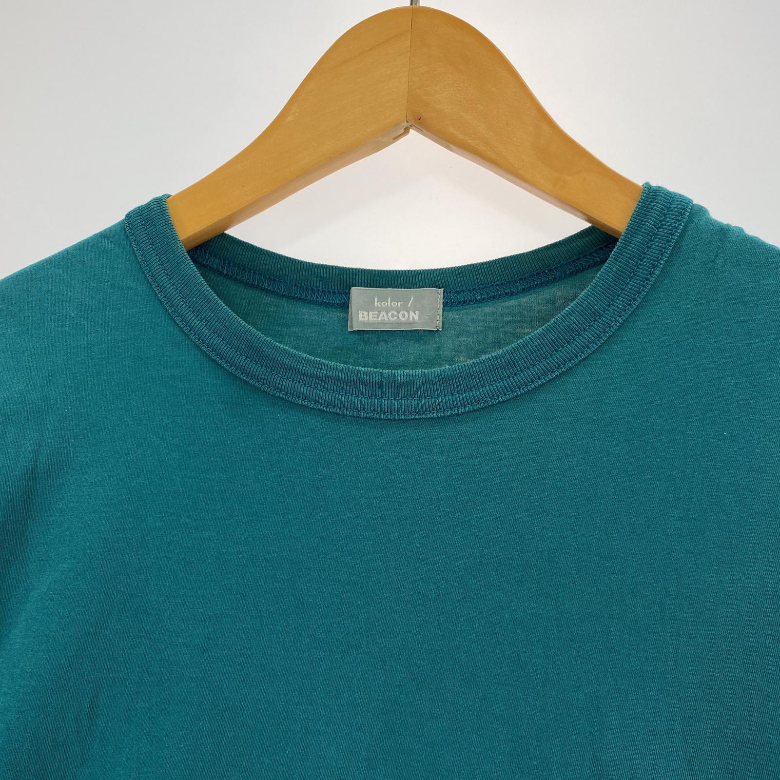その他トップス kolor BEACON 21AW ソリッドクルーネック S/Sカットソー グリーン (2) 2 グリーン