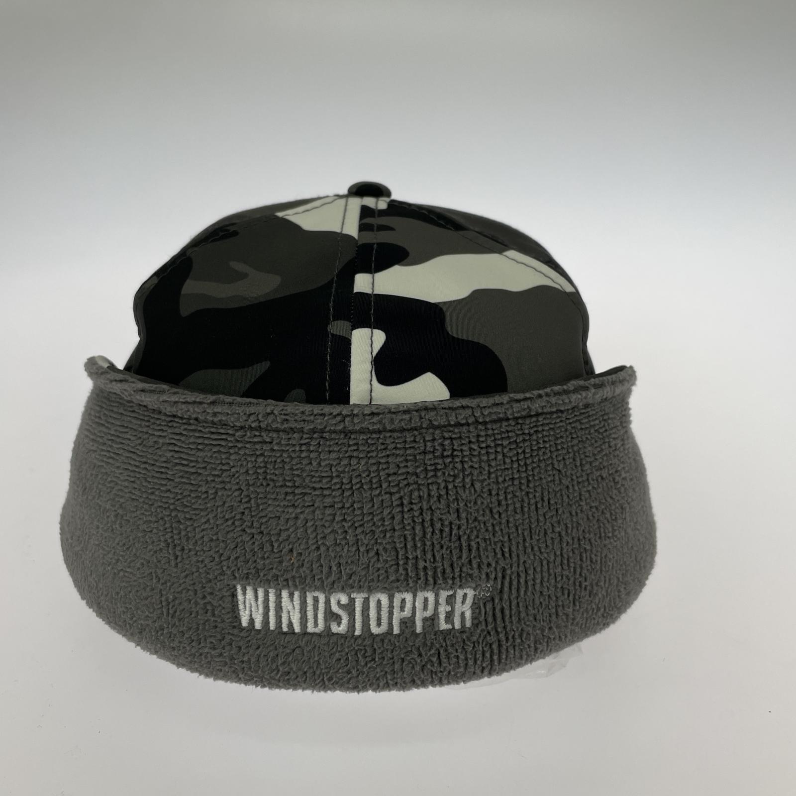 キャップ WINDSTOPPER Earflap Box Logo カモフラ グレー