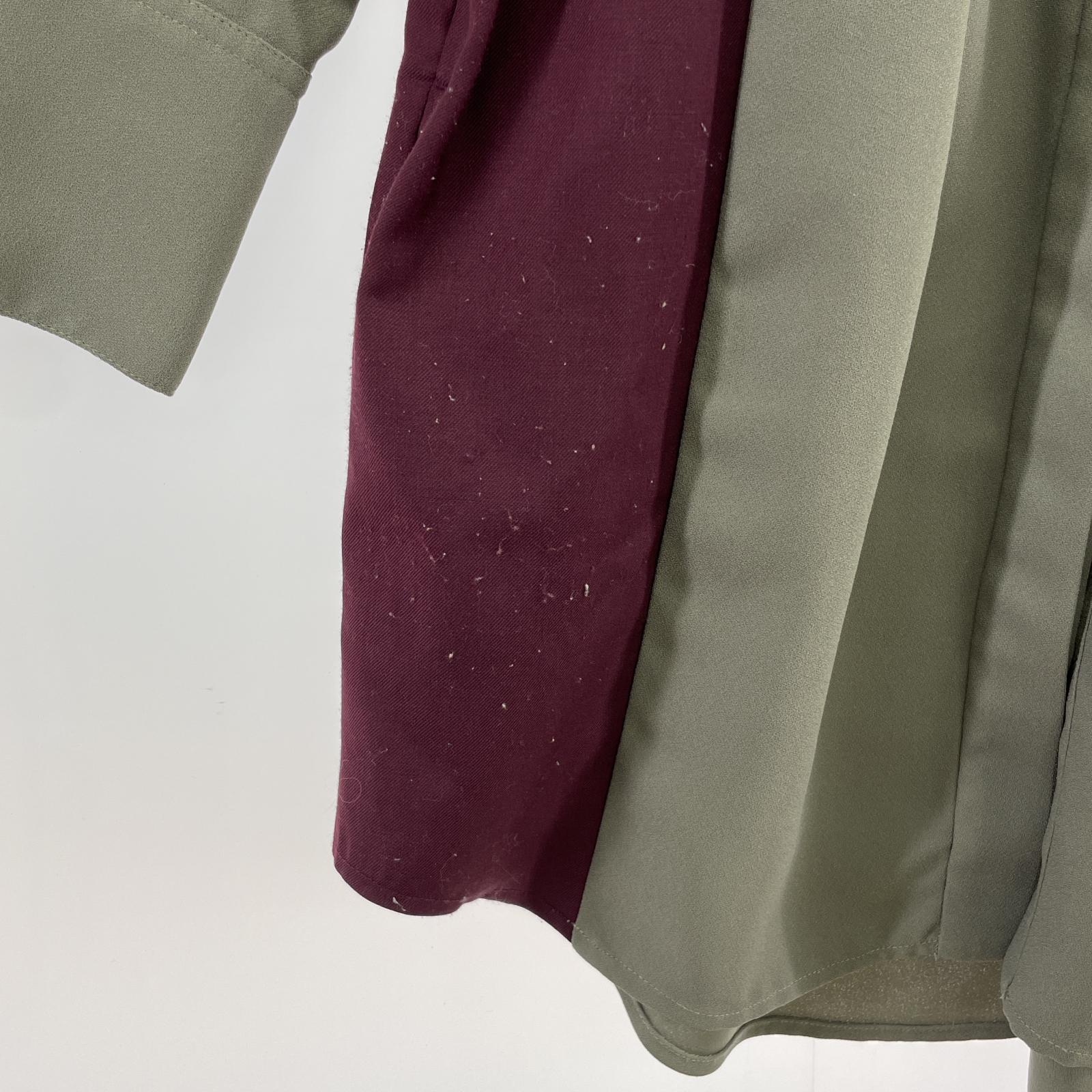 ワンピース LE CIEL BLEU Color Block Shirt Dress/GRY 36